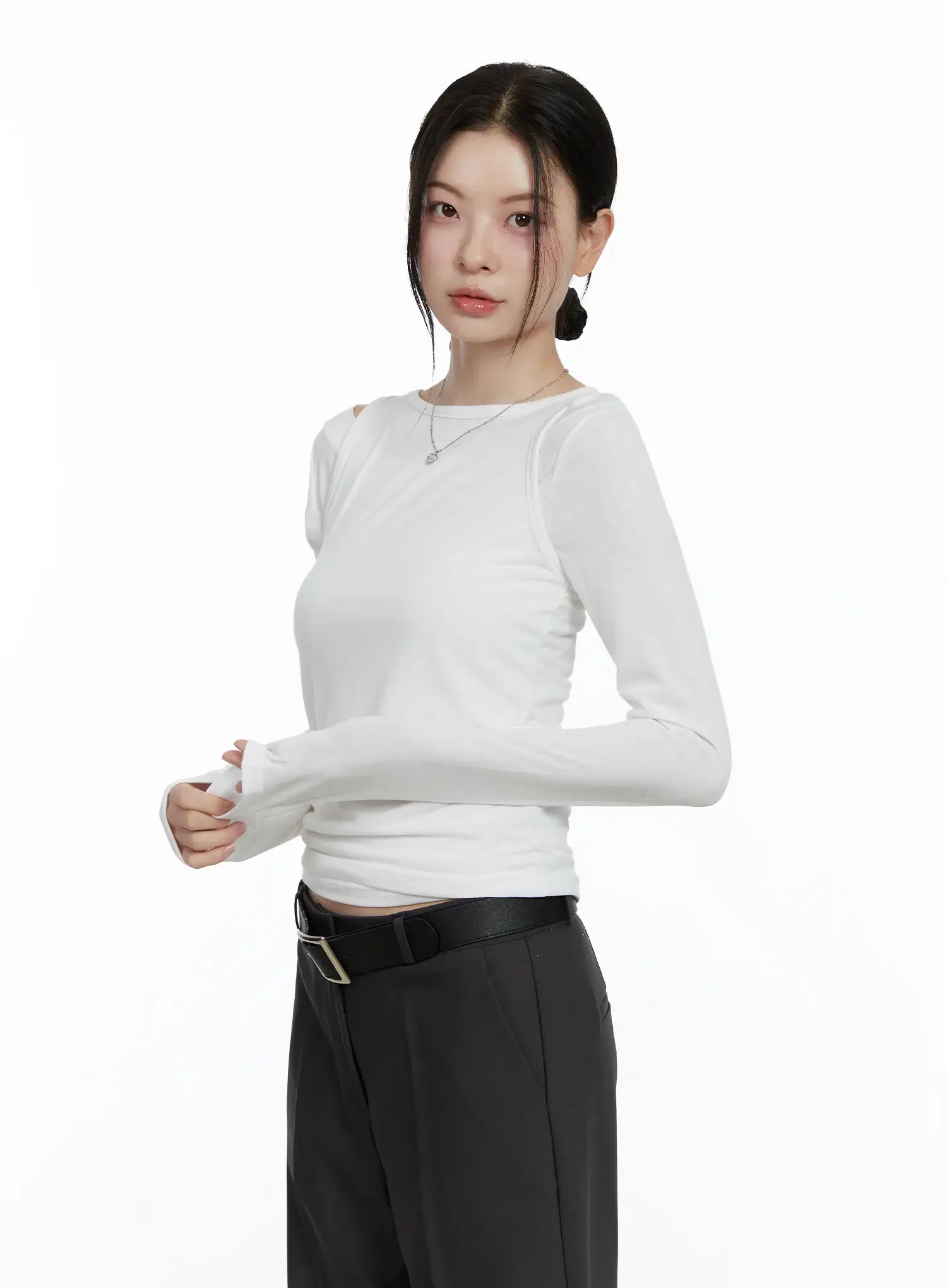 Chic Layered Long Sleeve Set F502 - Image 2
