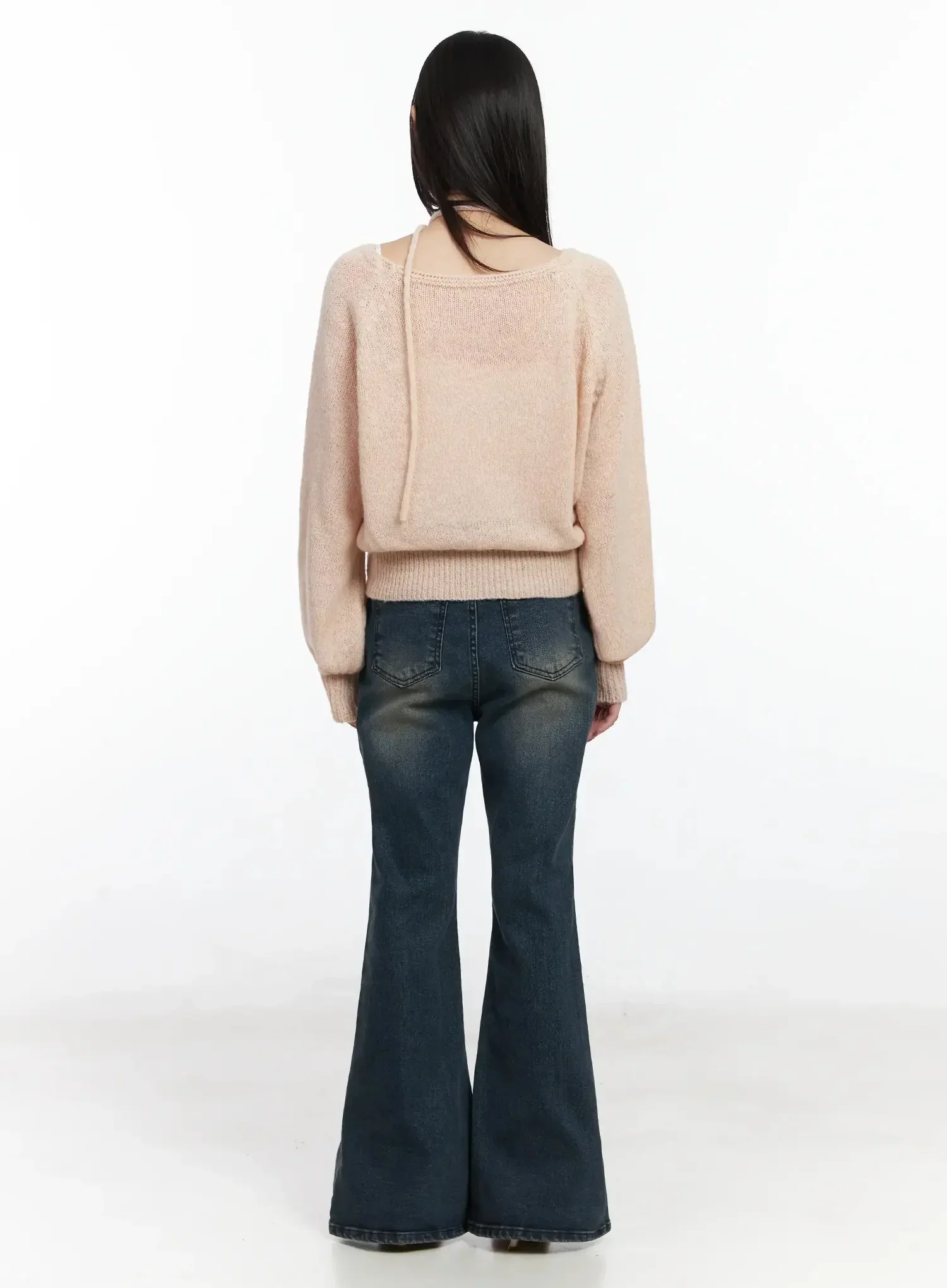 Chic Off-Shoulder Knit Sweater and Thin Scarf Set F517 - Image 11