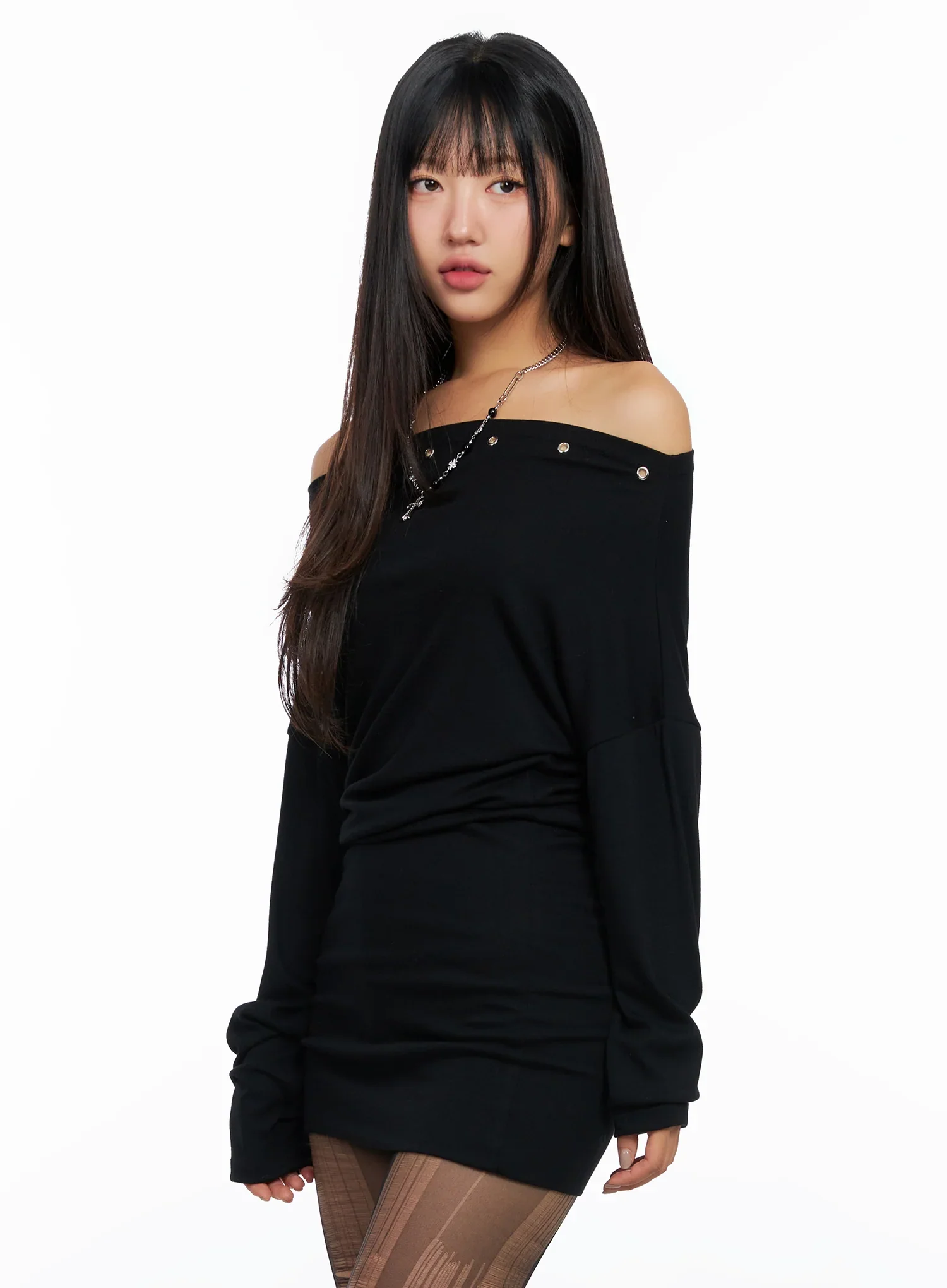 Chic Off-Shoulder Mini Dress CO514 - Image 5