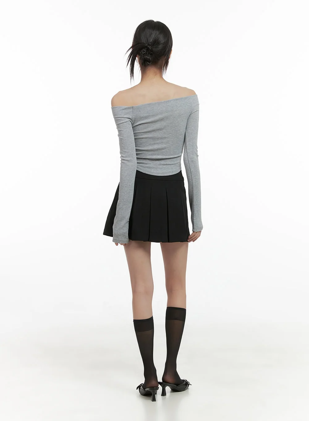 Chic Pleat Detail Mini Skirt CS412 - Image 6