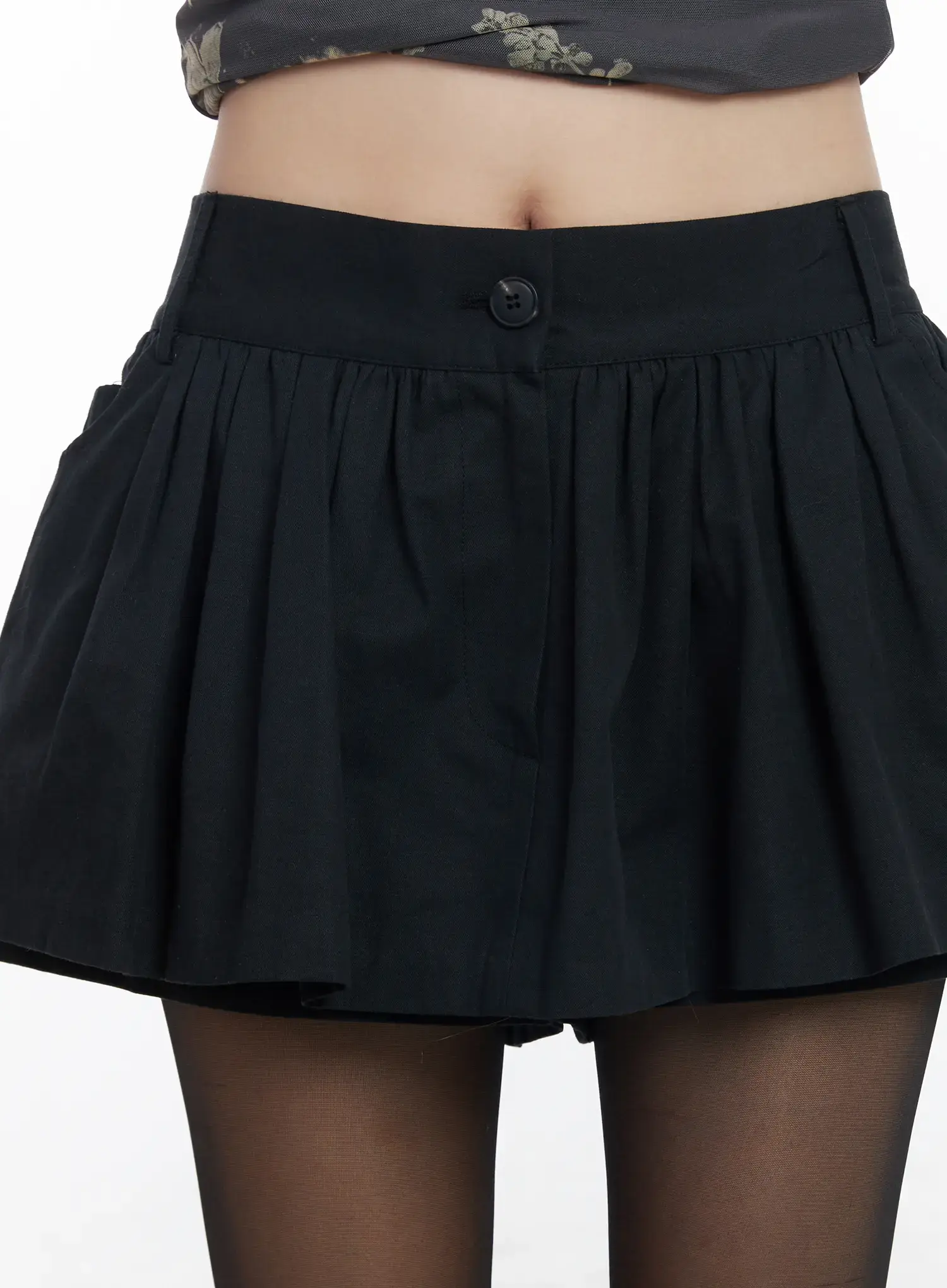 Chic Pleated Mini Skort with Elastic Waistband CJ526 - Image 9