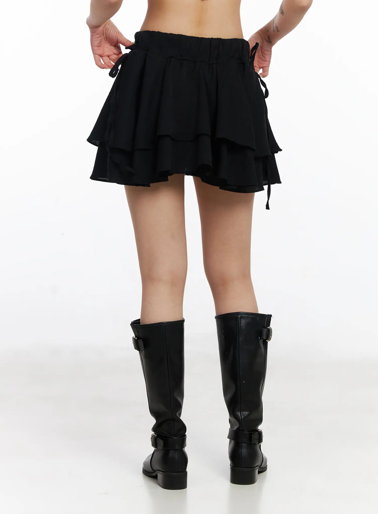Chic Ribbon Flare Mini Skirt CJ523 - Image 6