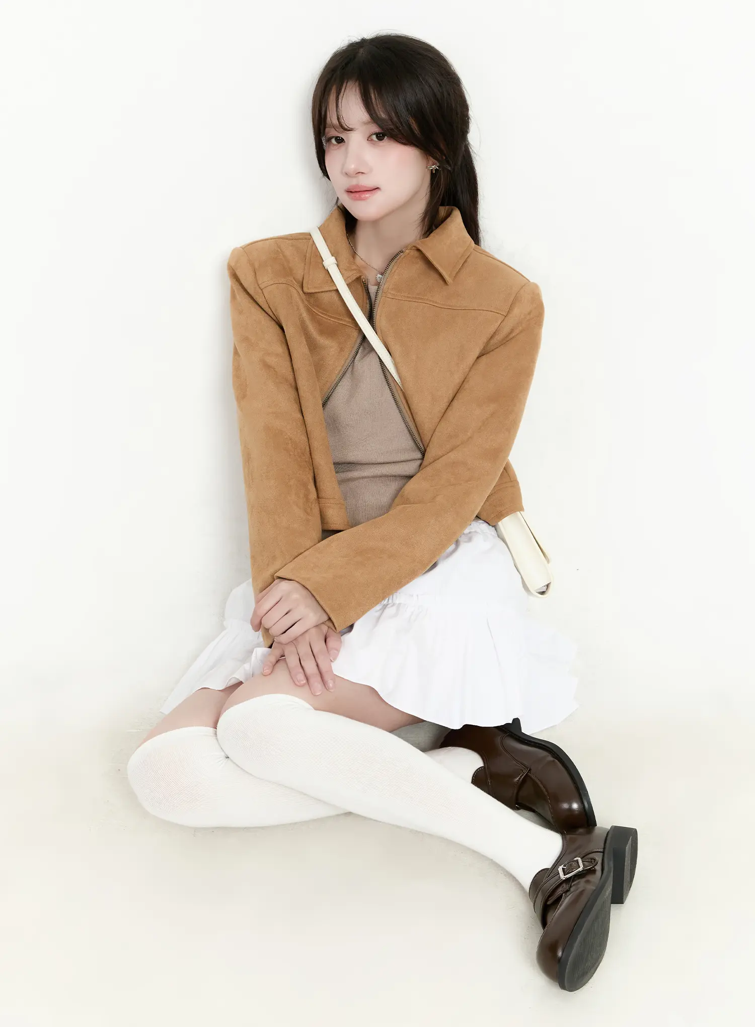 Chic Suede Zip-Up Jacket CM505