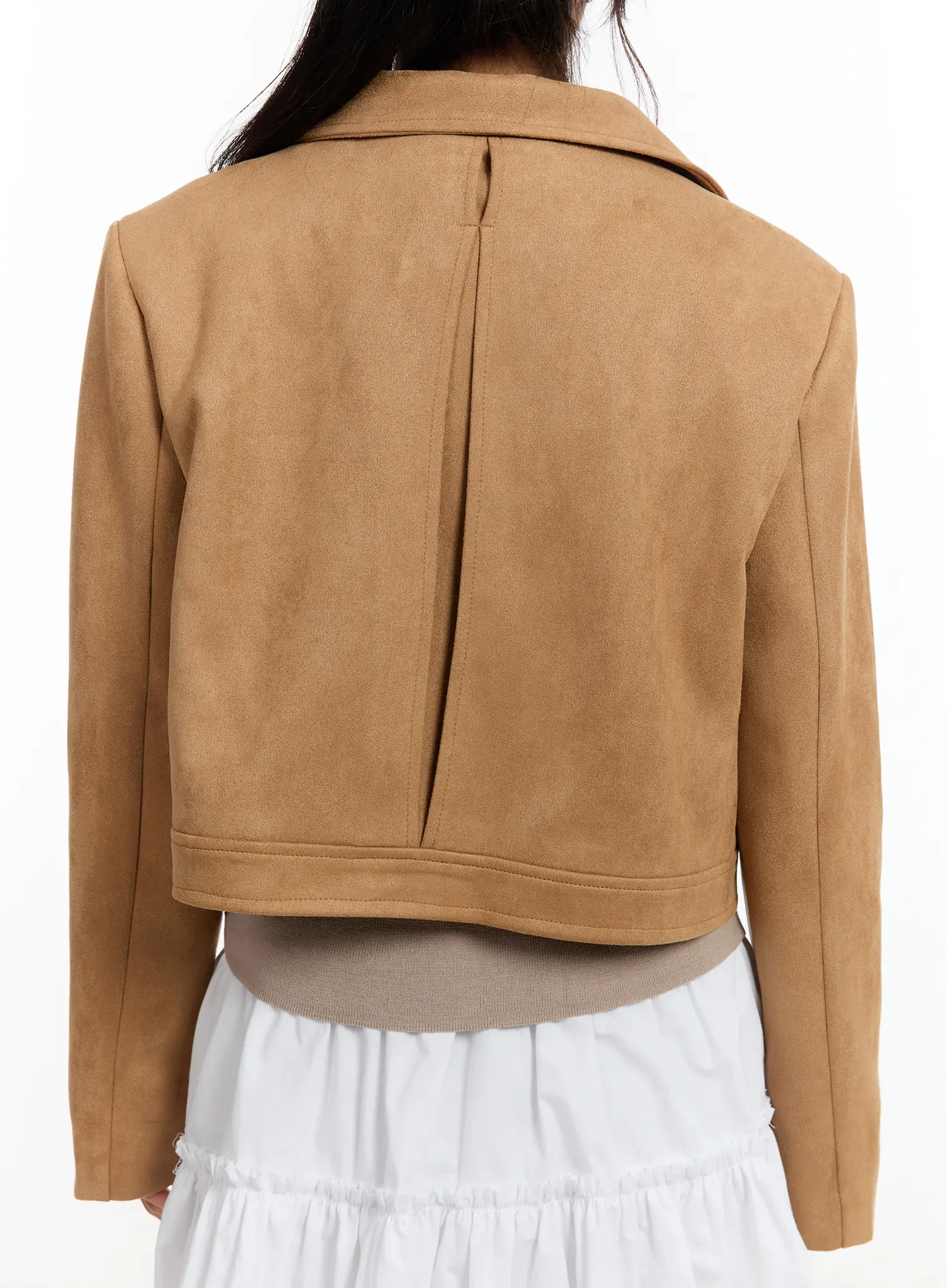 Chic Suede Zip-Up Jacket CM505 - Image 10