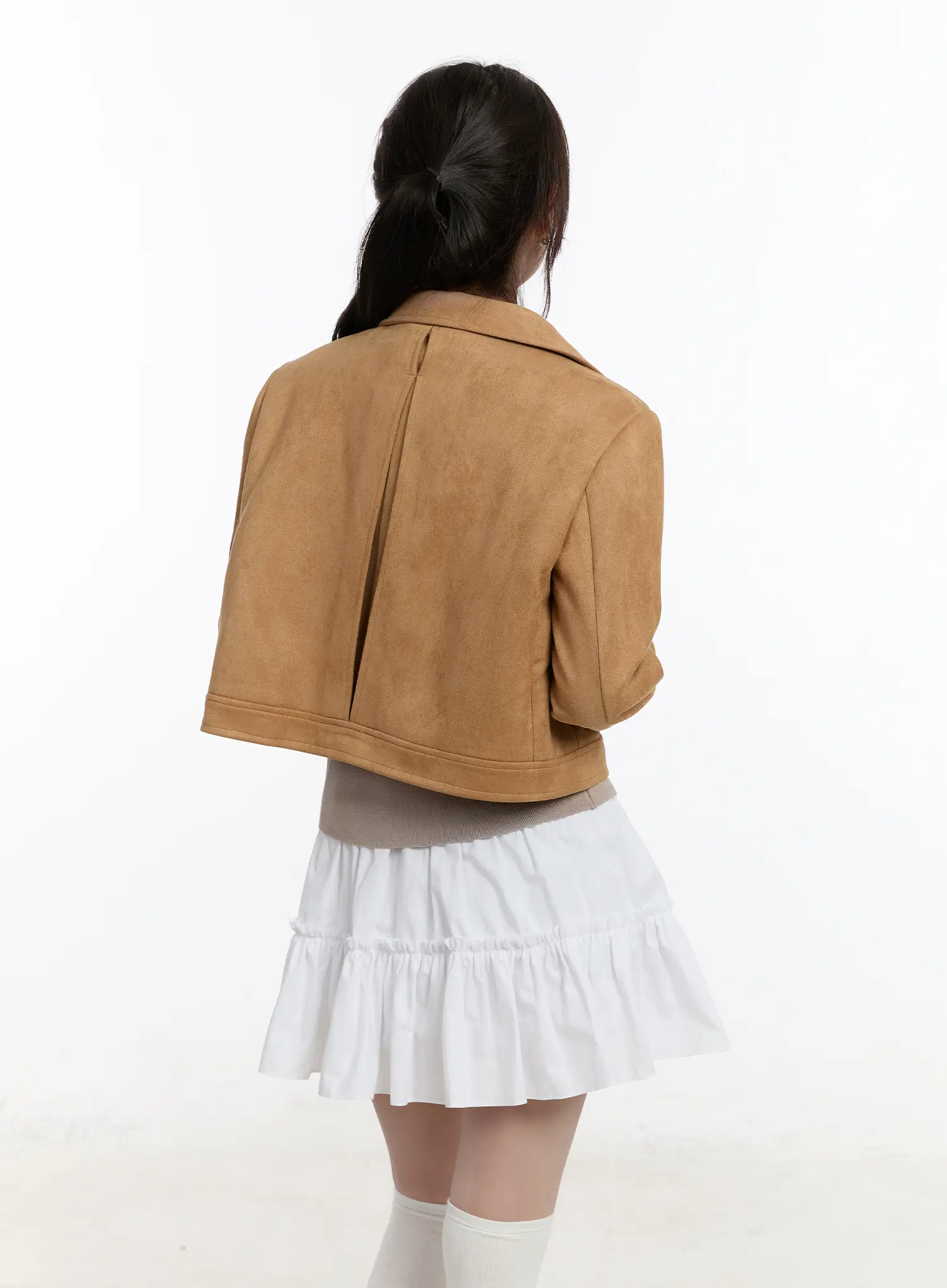 Chic Suede Zip-Up Jacket CM505 - Image 11