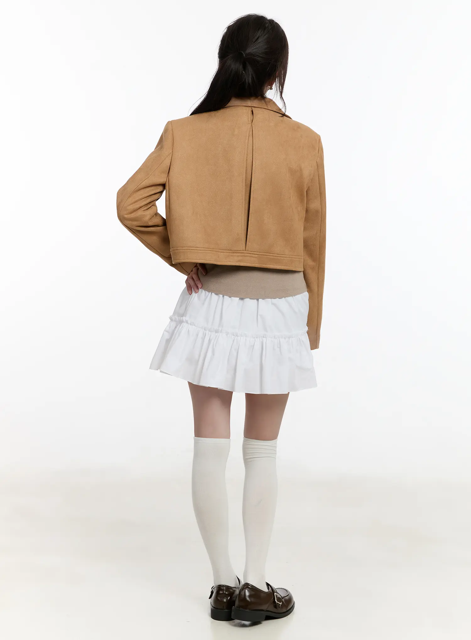 Chic Suede Zip-Up Jacket CM505 - Image 12