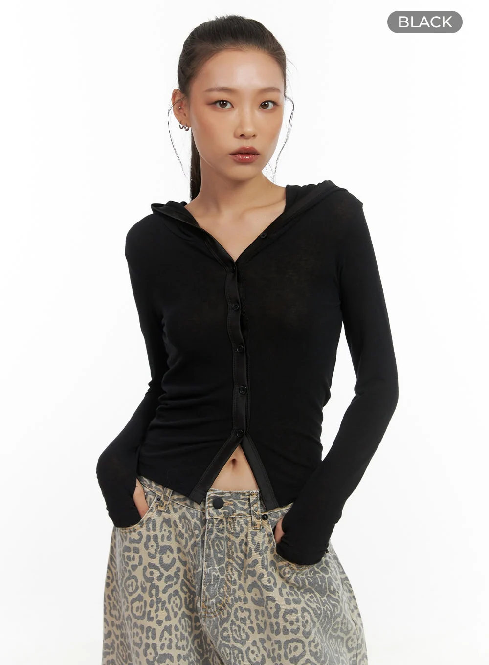 Chic Two-Way Hooded Cardigan CO424 - Image 7