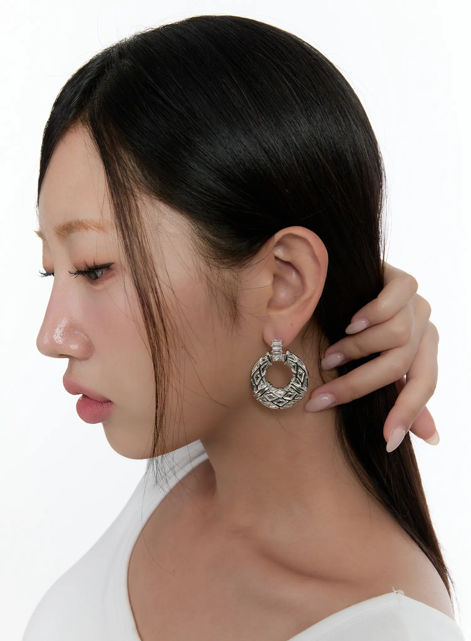 Chunky Boho Hoop Earrings CS518 - Image 4