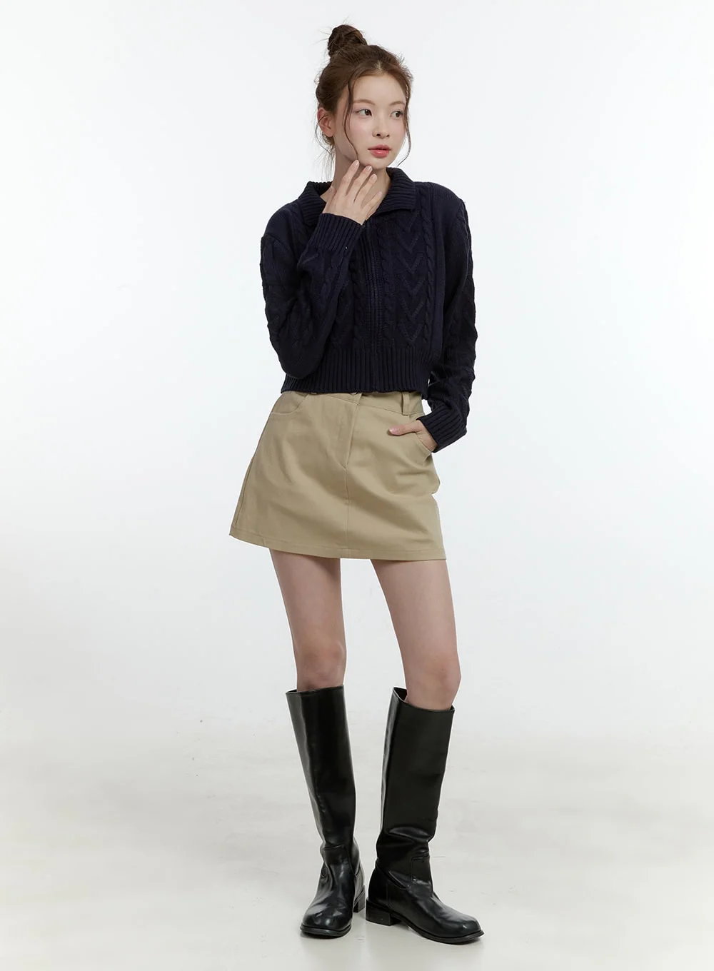 Classic A-Line Mini Skirt CF504 - Image 3