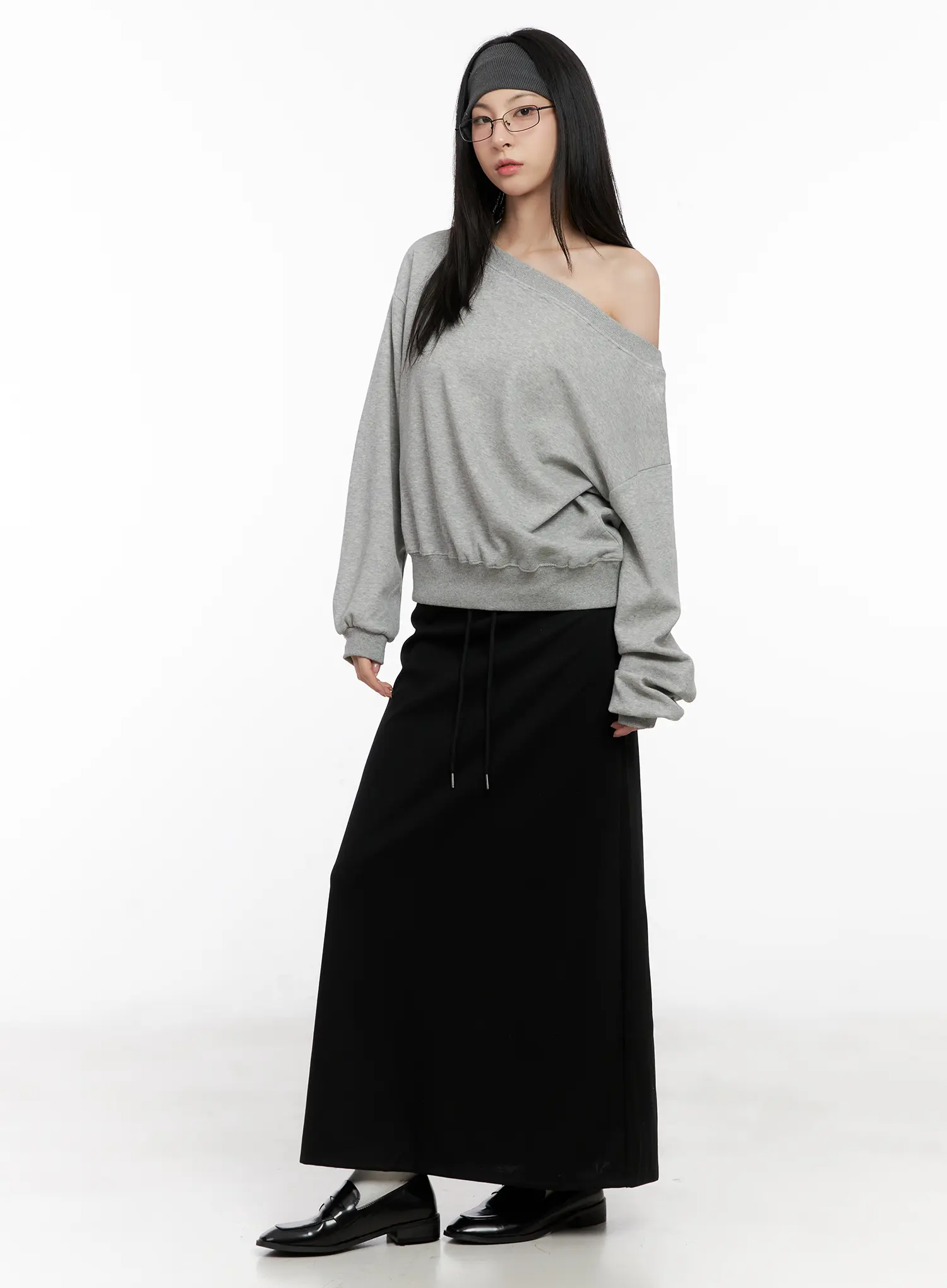 Classic Black Maxi Skirt CG522 - Image 3