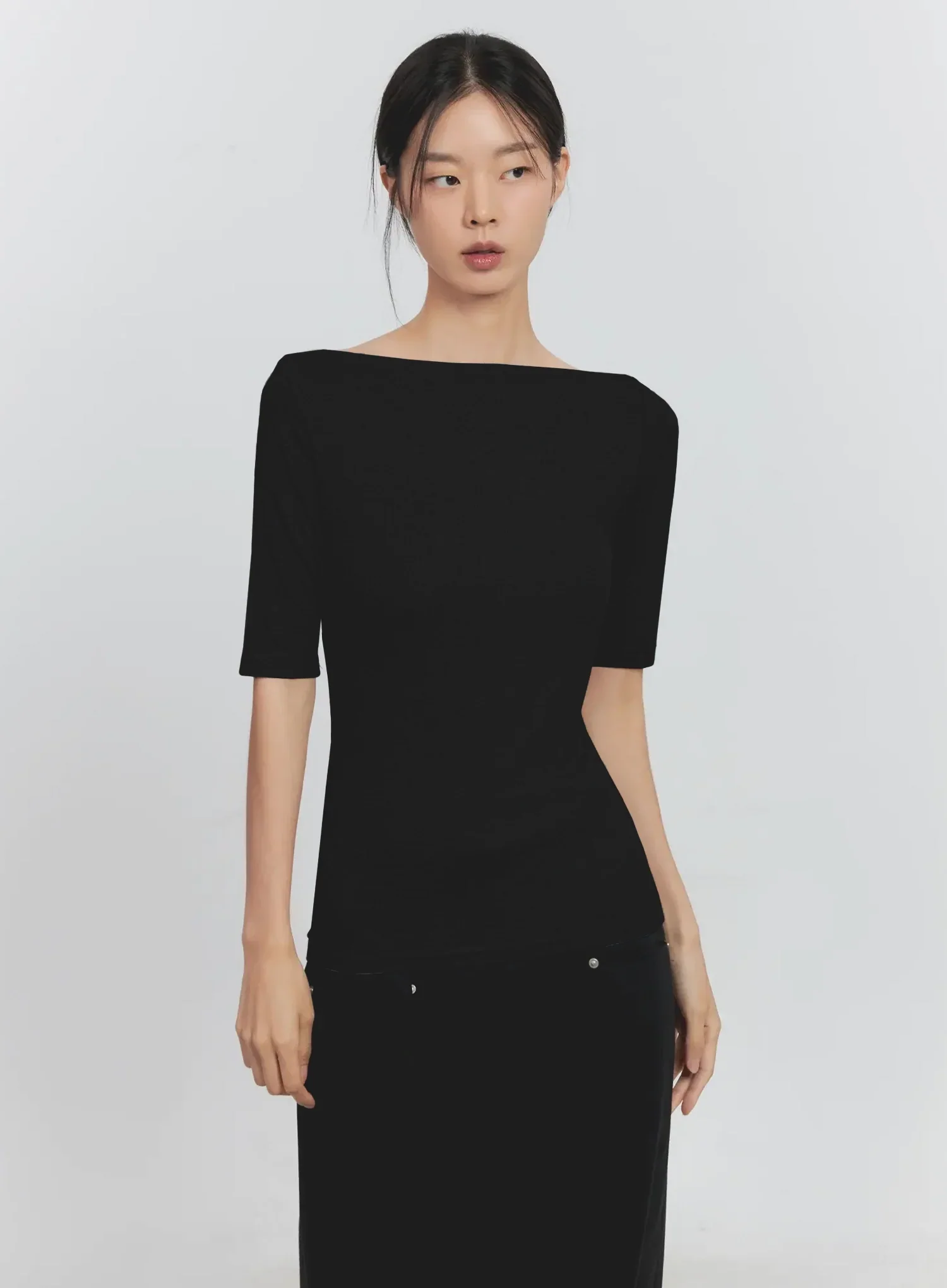 Classic Boat Neck Top IS516 - Image 15