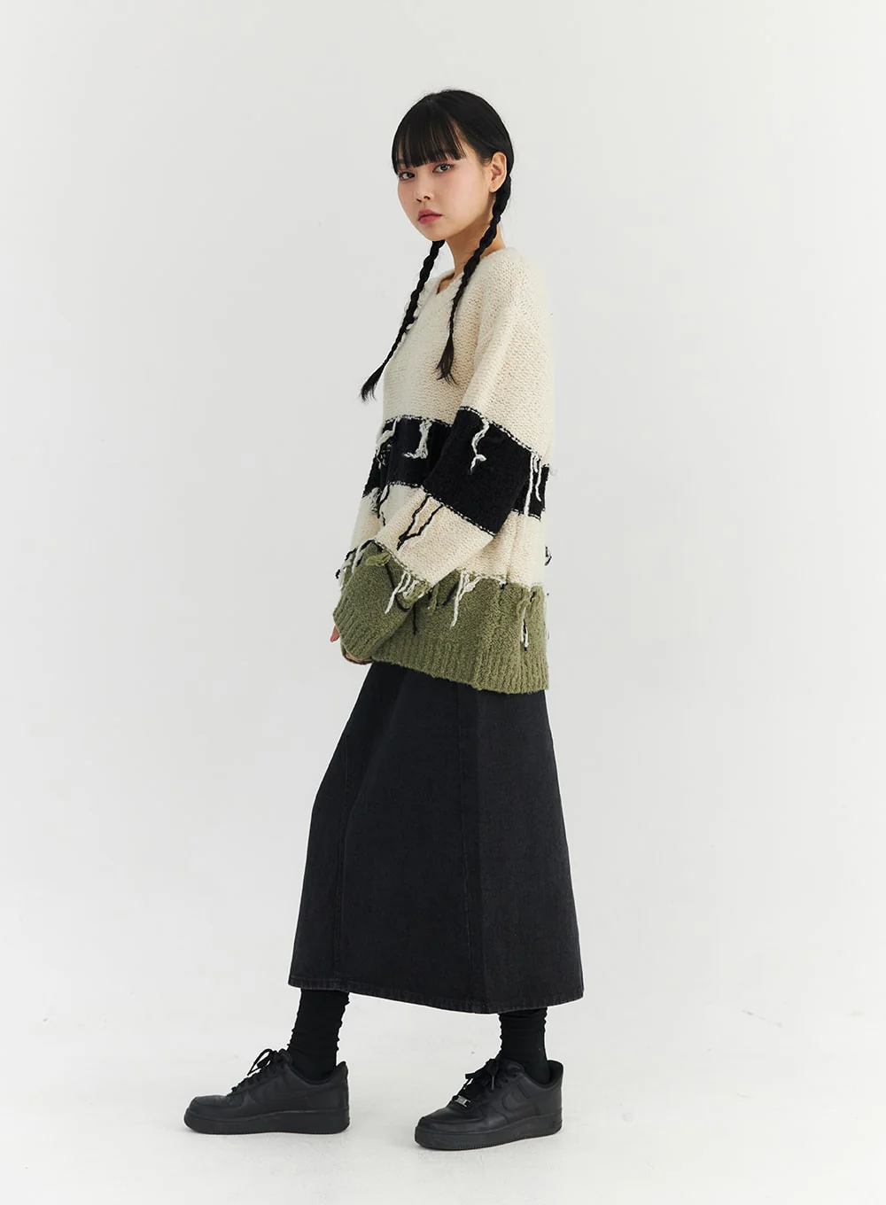 Classic Cotton Maxi Skirt  CO330 - Image 3