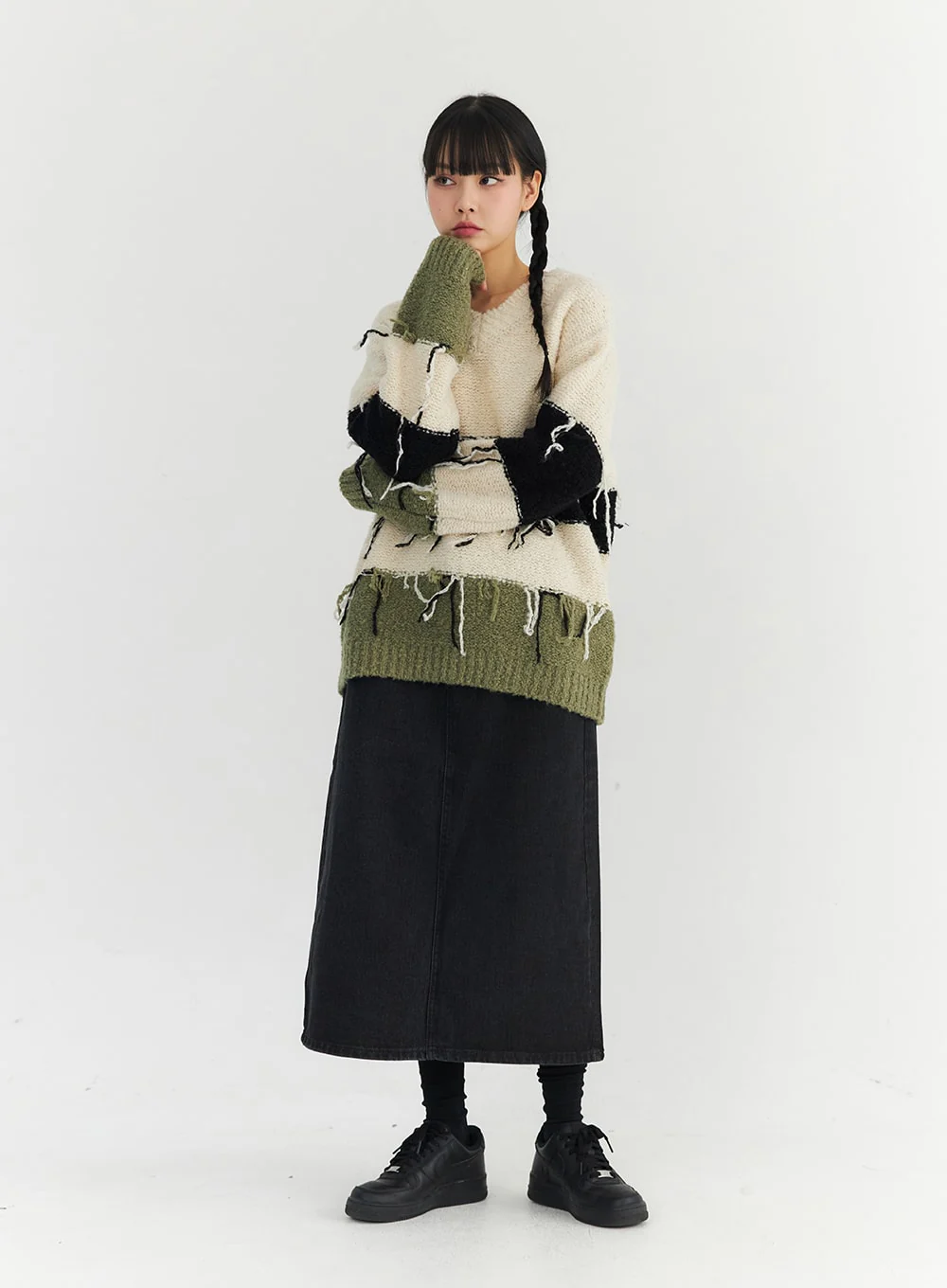 Classic Cotton Maxi Skirt  CO330 - Image 6