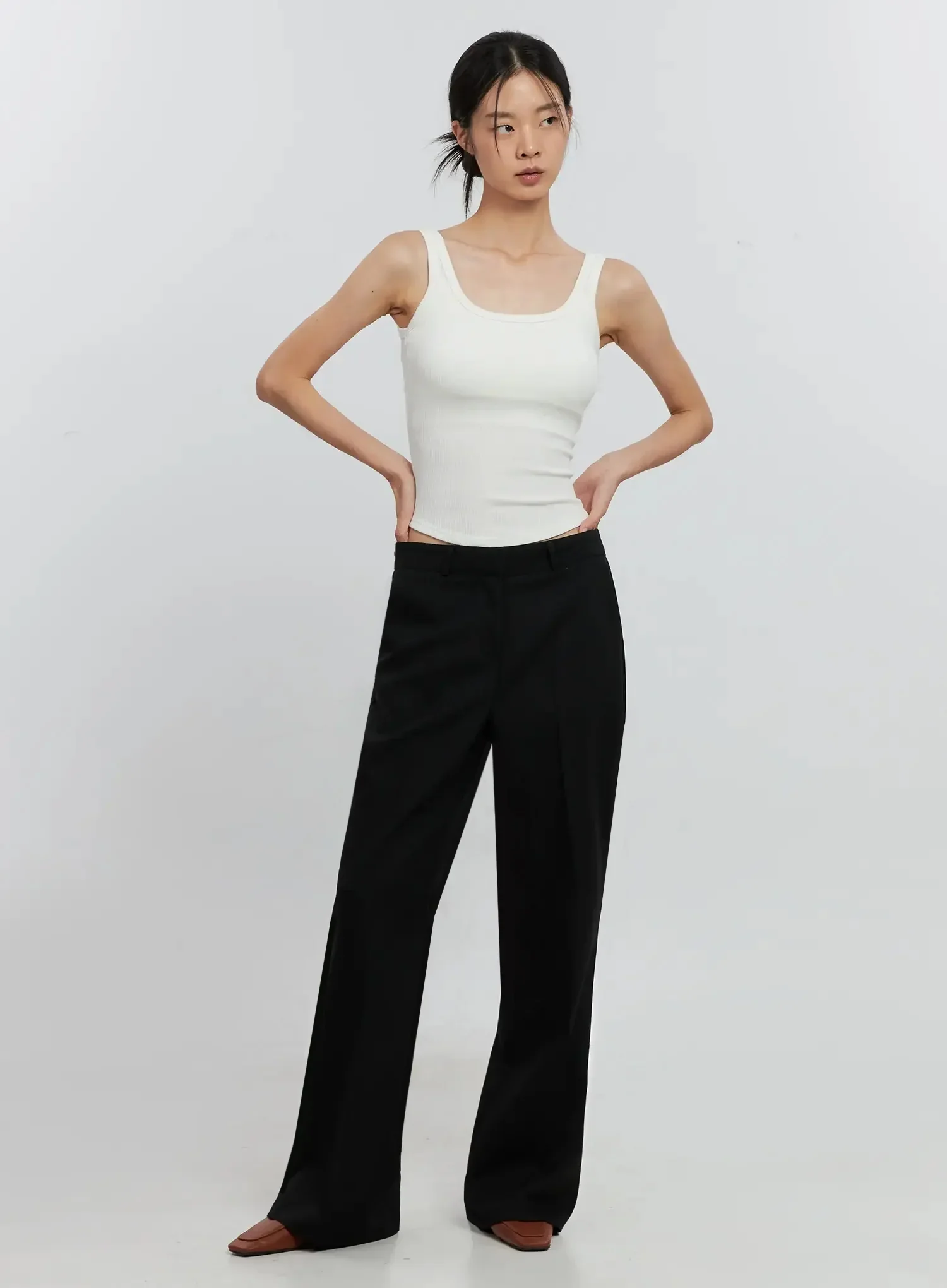 Classic Flared Slacks IS516 - Image 3