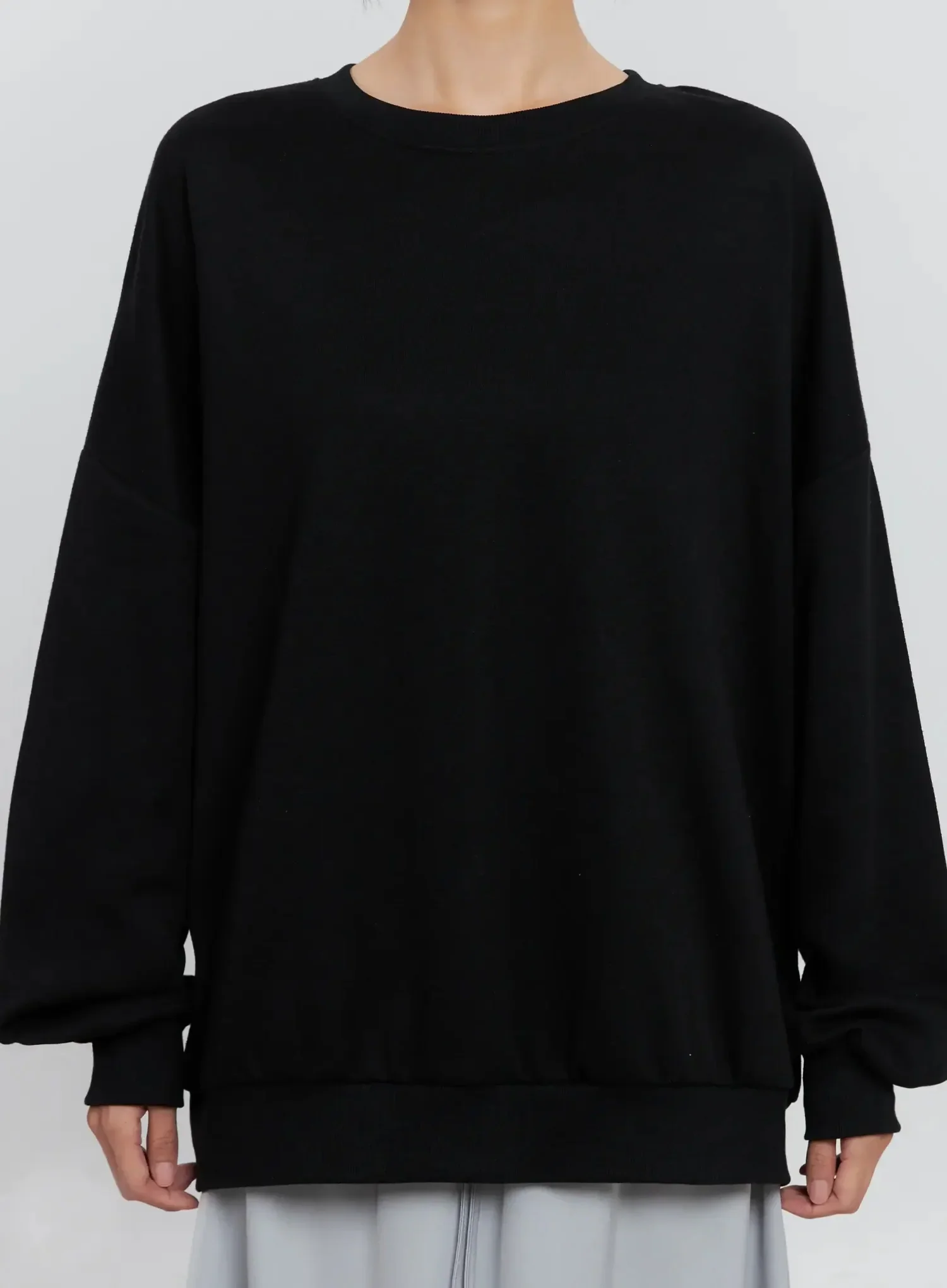 Classic Grey Crewneck Sweatshirt IS516 - Image 9