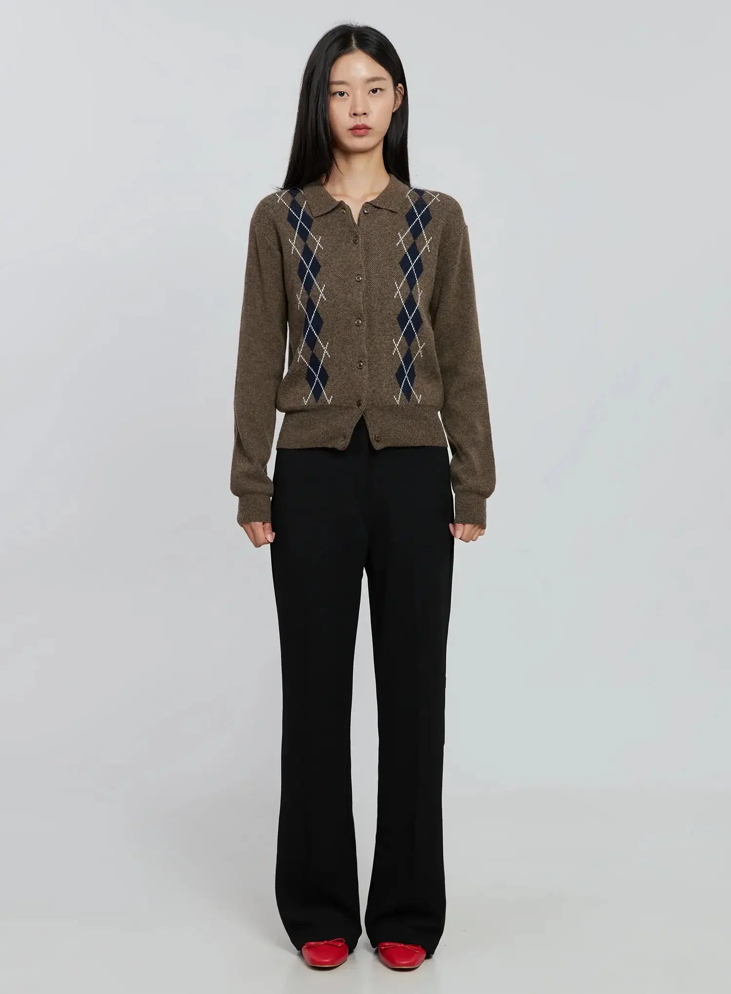 Classic High-Waist Bootcut Pants IN507 - Image 7