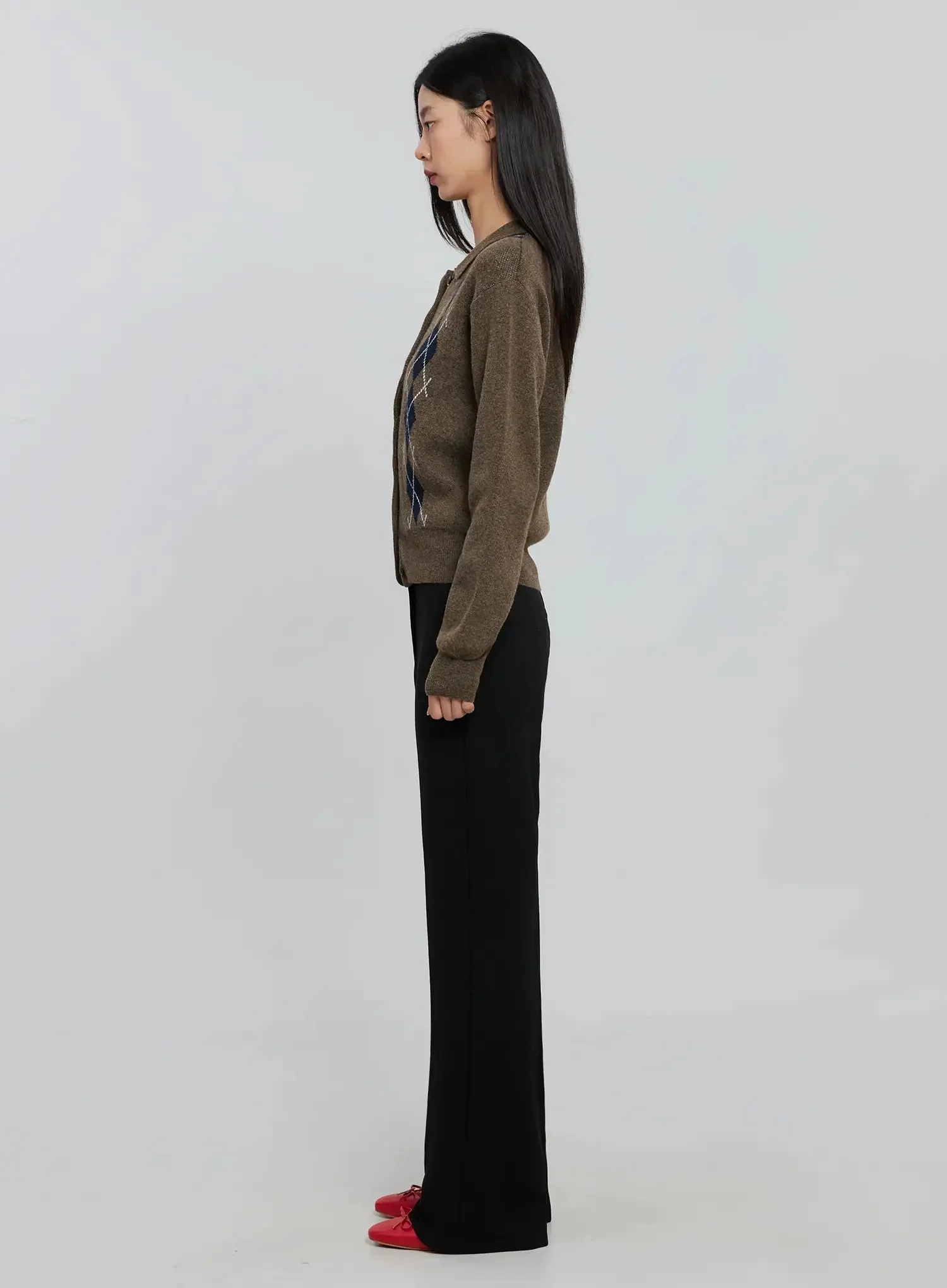 Classic High-Waist Bootcut Pants IN507 - Image 9