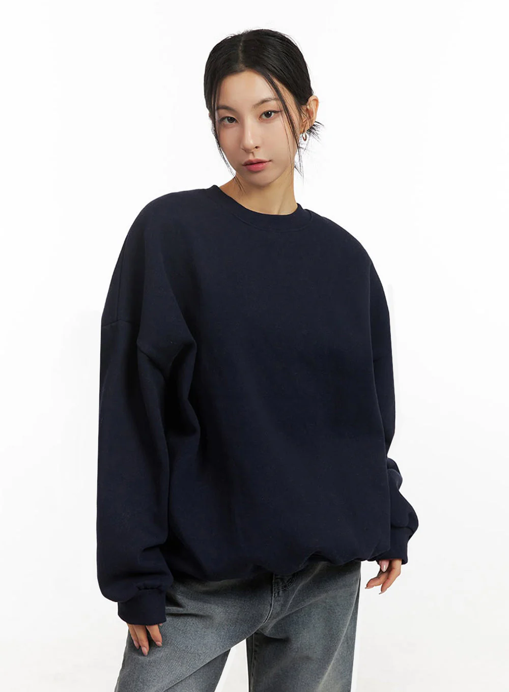 Classic Oversized Crew Neck IJ503 - Image 13