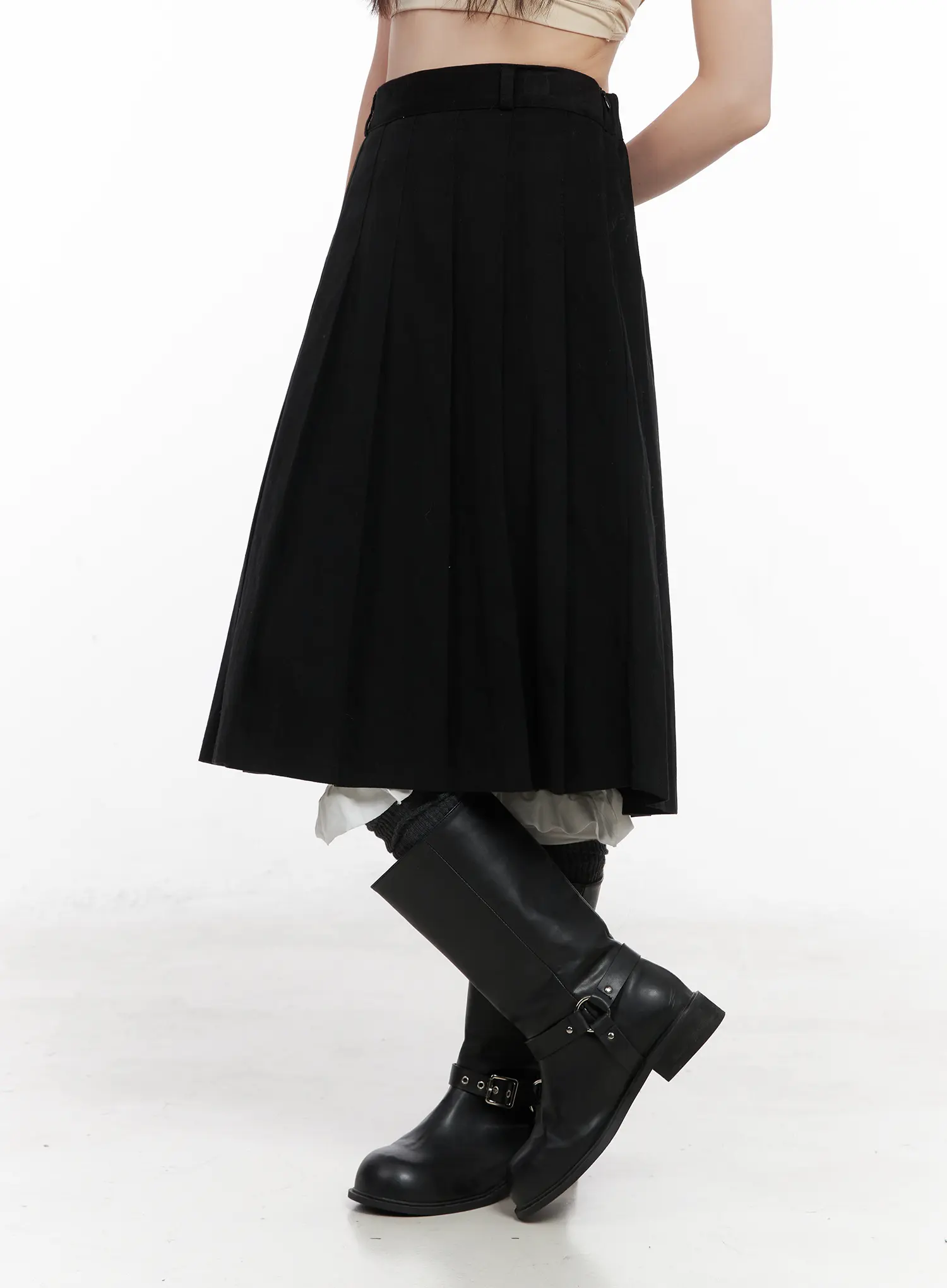 Classic Pleated Mini Skirt CN511 - Image 5
