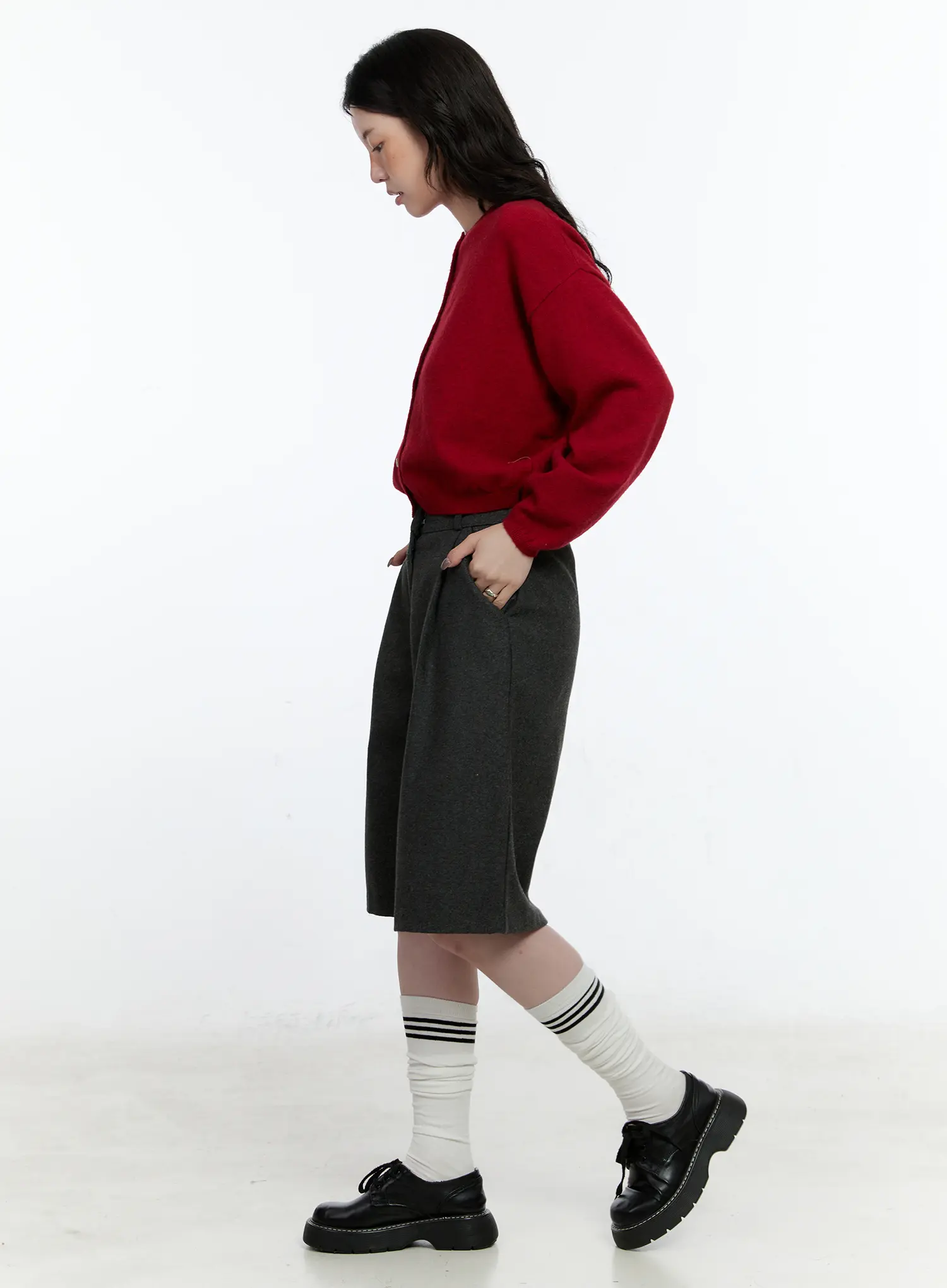 Classic Round Neck Cardigan CN517 - Image 4