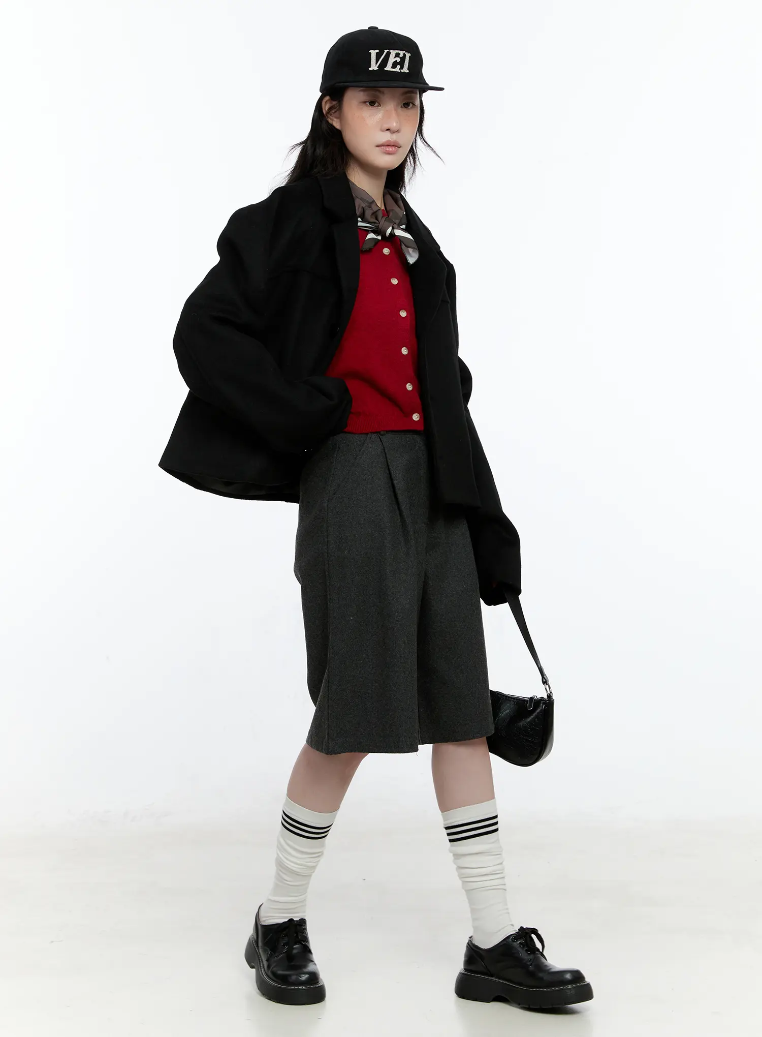 Classic Round Neck Cardigan CN517 - Image 9