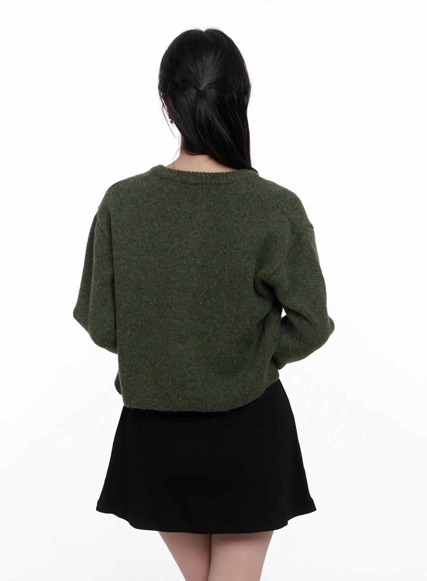 Classic Round Neck Knit Cardigan CS519 - Image 7