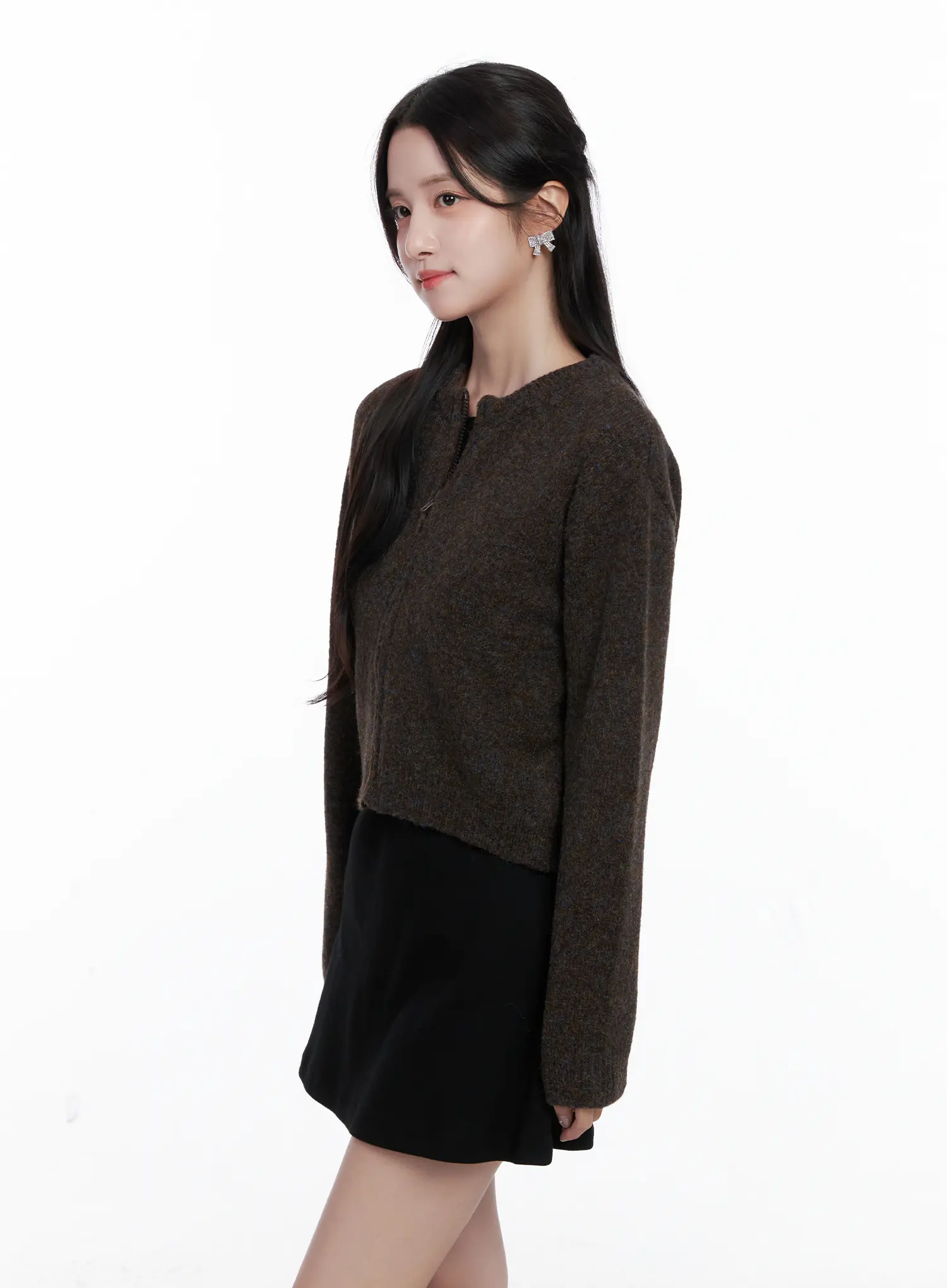 Classic Round Neck Knit Cardigan CS519 - Image 9