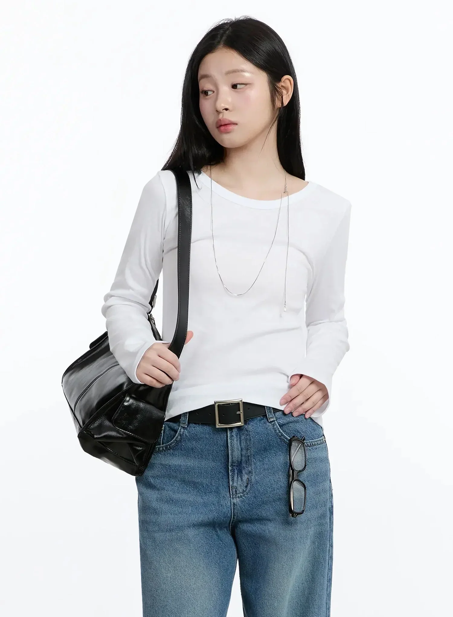 Classic Round Neck Long Sleeve Top IM519