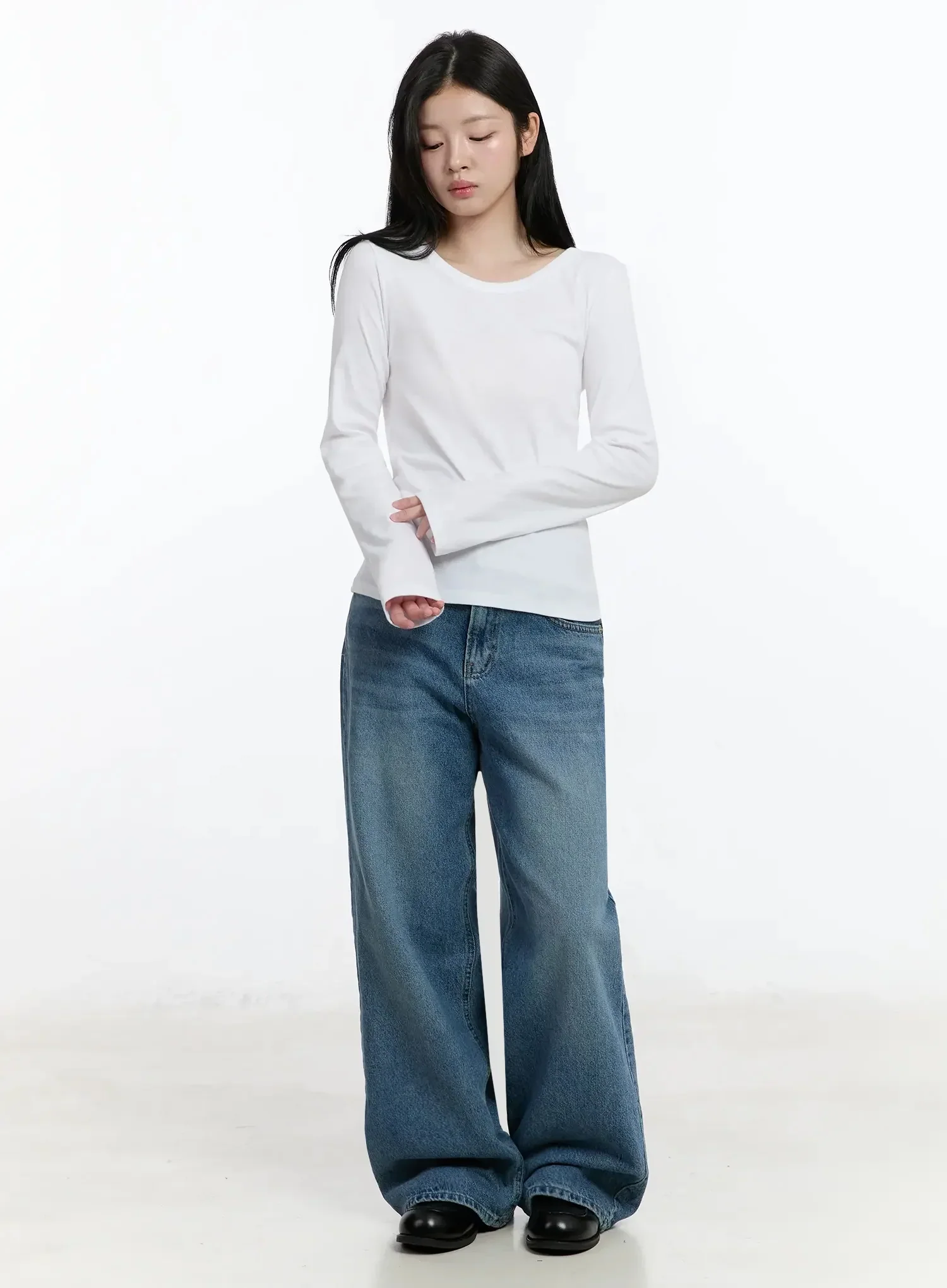 Classic Round Neck Long Sleeve Top IM519 - Image 6