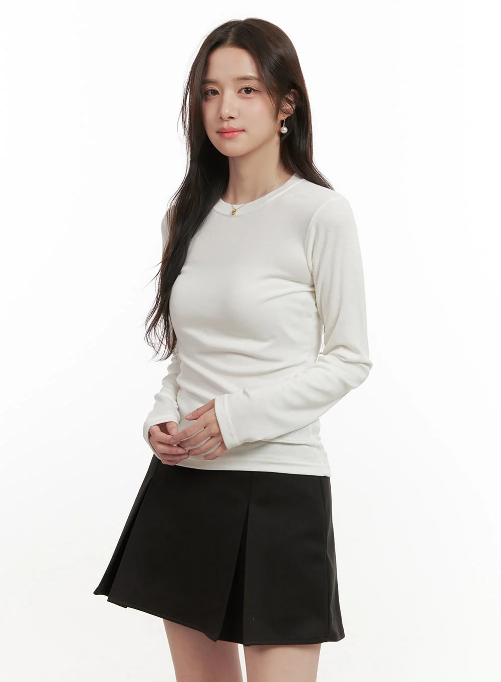 Classic Round Neck Long Sleeve Top ON429 - Image 8
