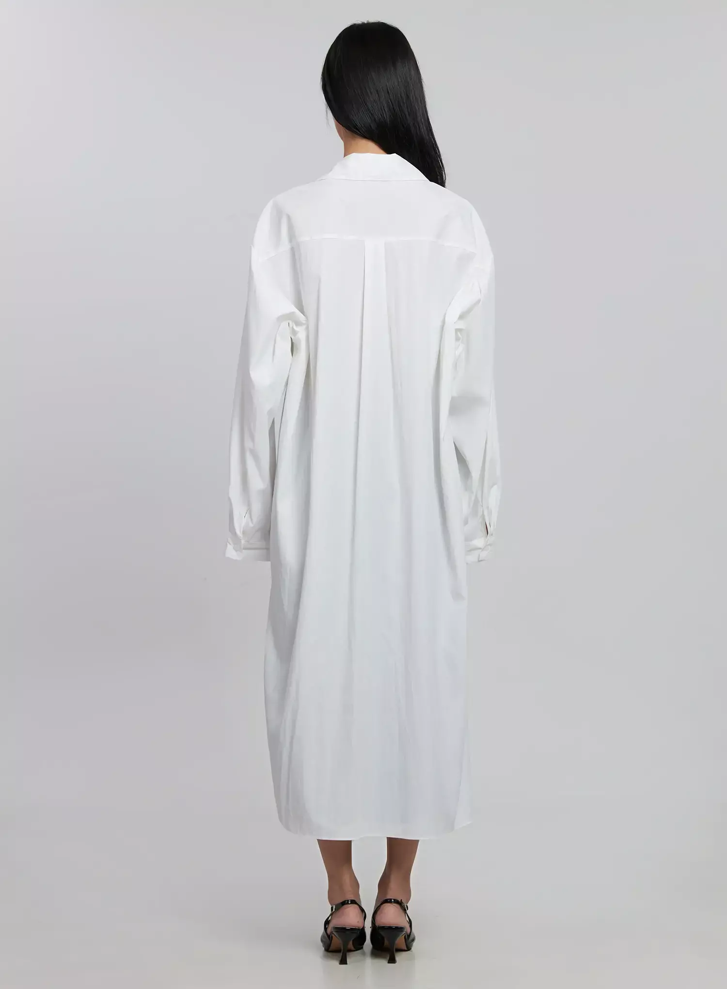 Classic Shirt Maxi Dress ID504 - Image 10
