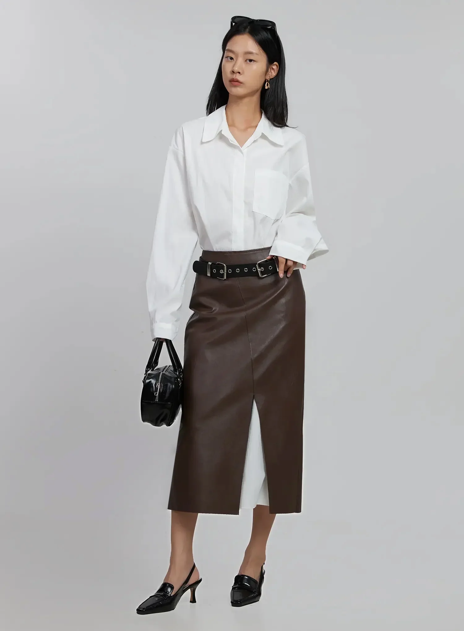 Classic Shirt Maxi Dress ID504 - Image 12