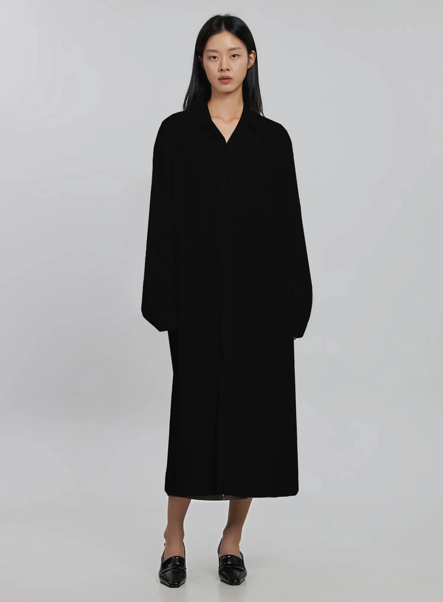 Classic Shirt Maxi Dress ID504 - Image 13