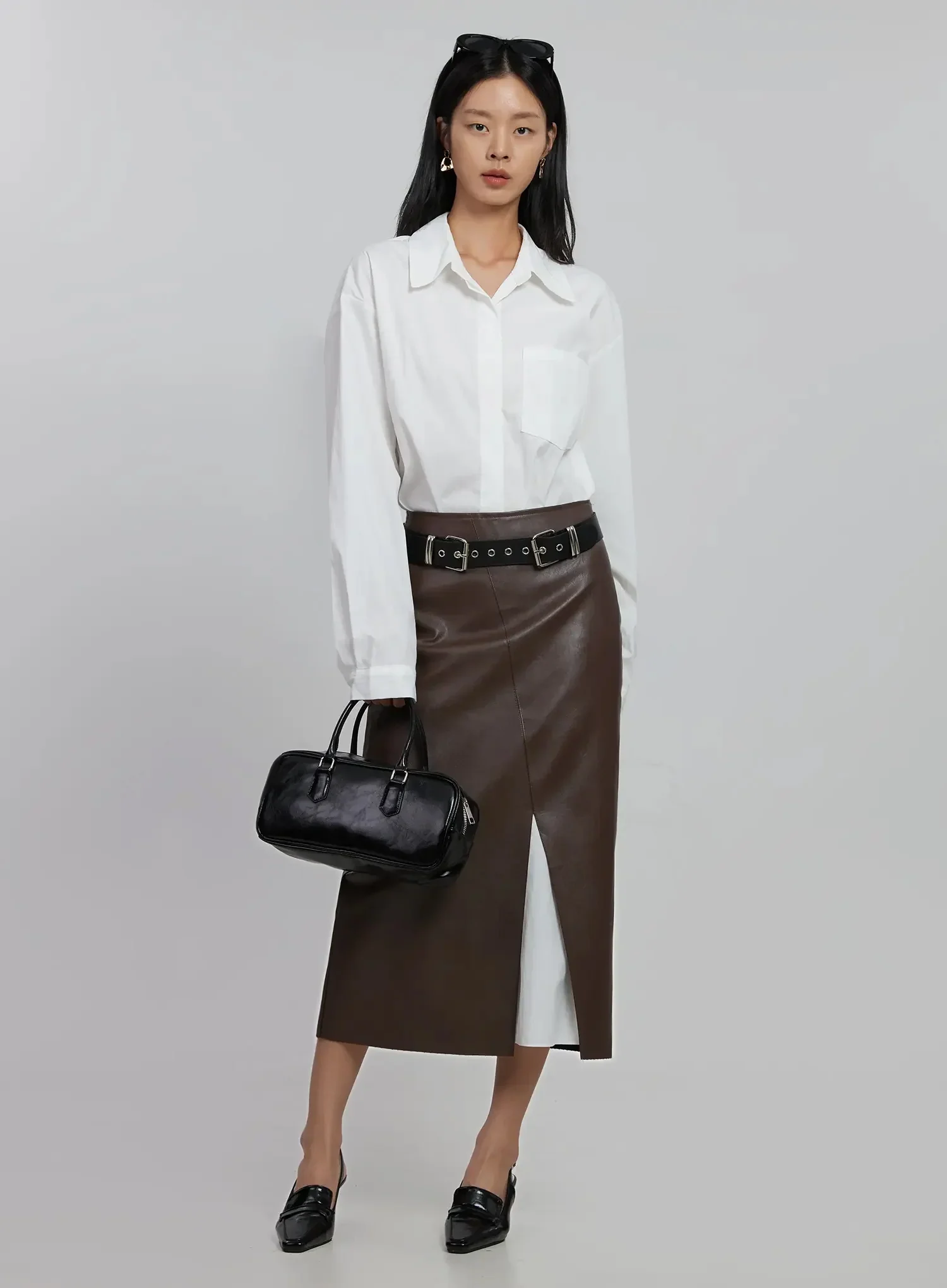 Classic Shirt Maxi Dress ID504 - Image 2