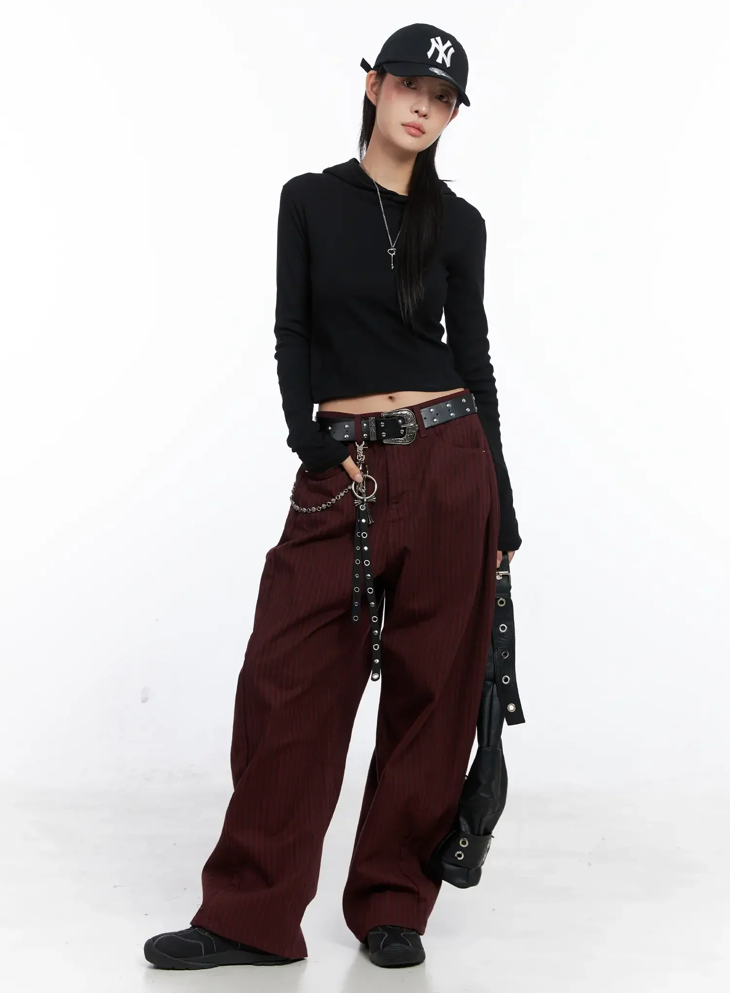 Classic Slim Fit Crop Hoodie CO507 - Image 3