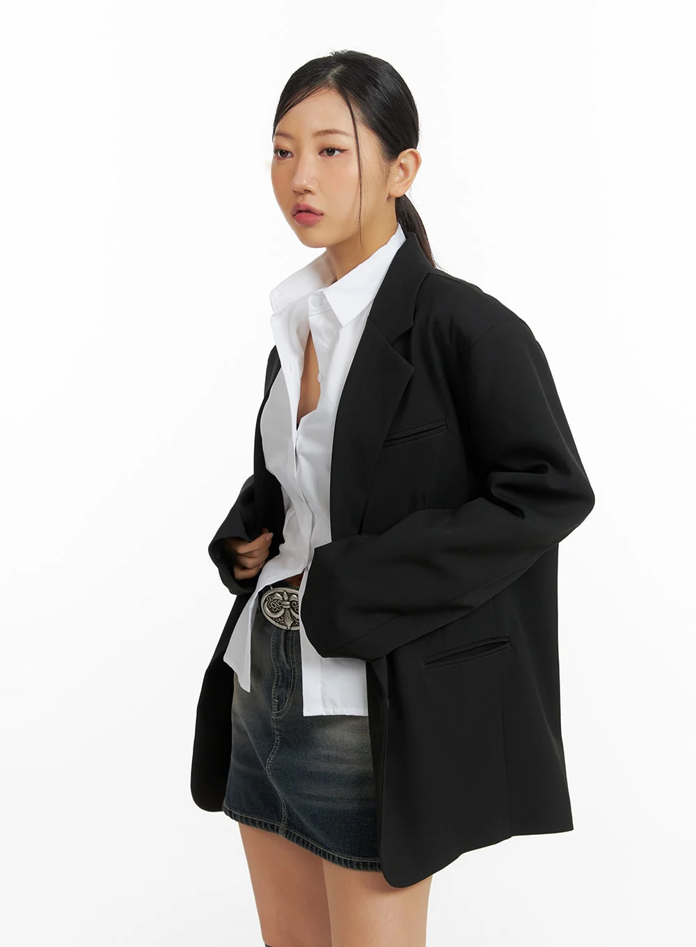 Classic Solid Blazer CF416 - Image 3
