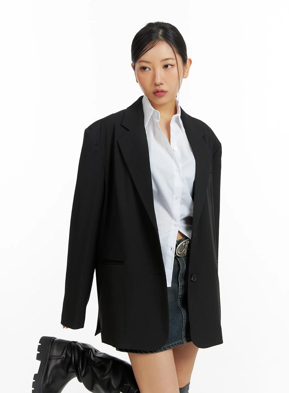 Classic Solid Blazer CF416 - Image 4