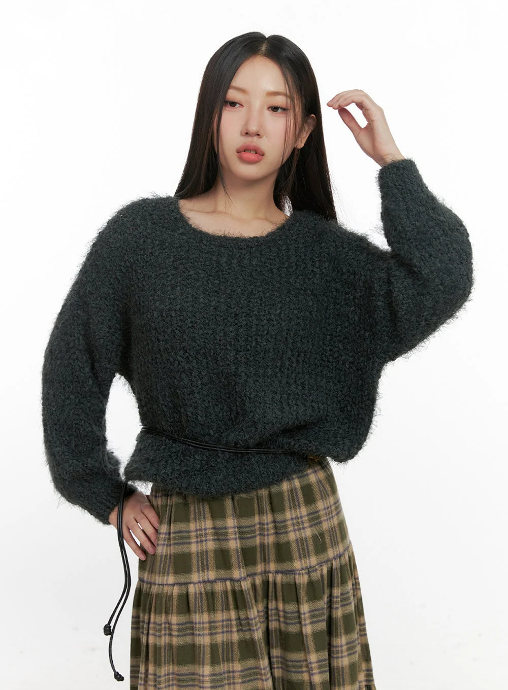 Classic Solid Long Sleeve Sweater IN415 - Image 9