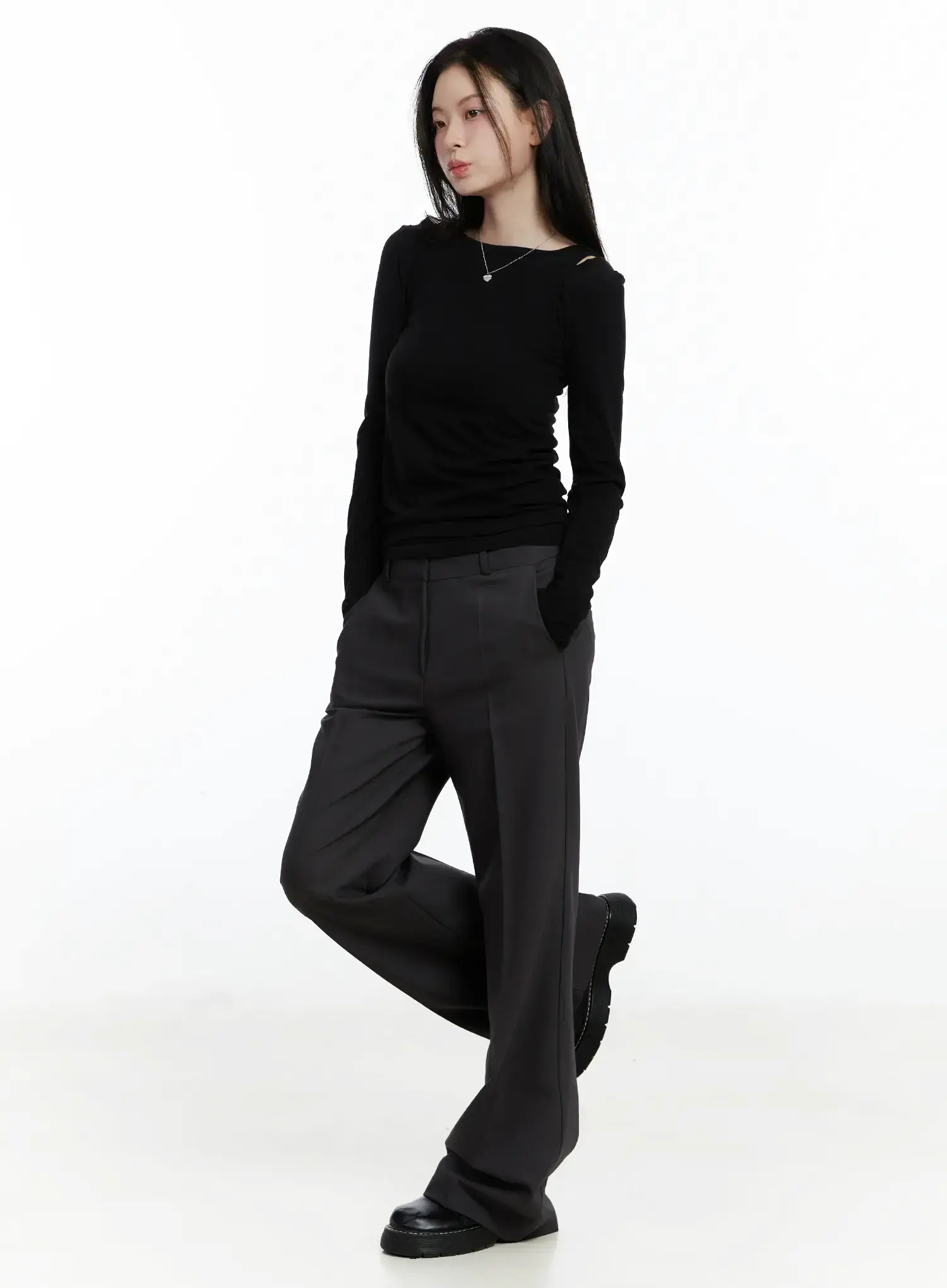 Classic Straight-Leg Trousers F502 - Image 4