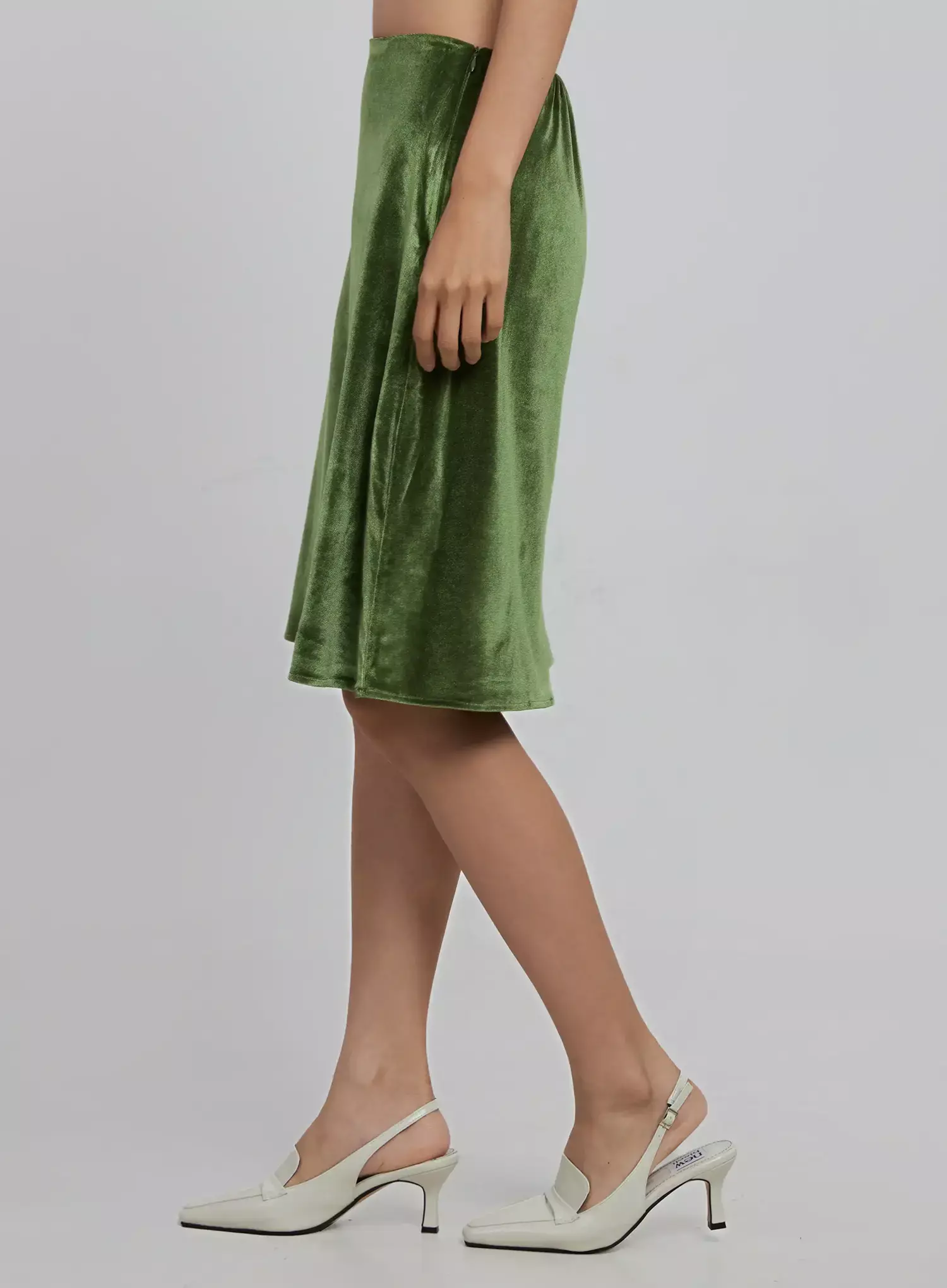 Classic Velvet Midi Skirt ID504 - Image 11