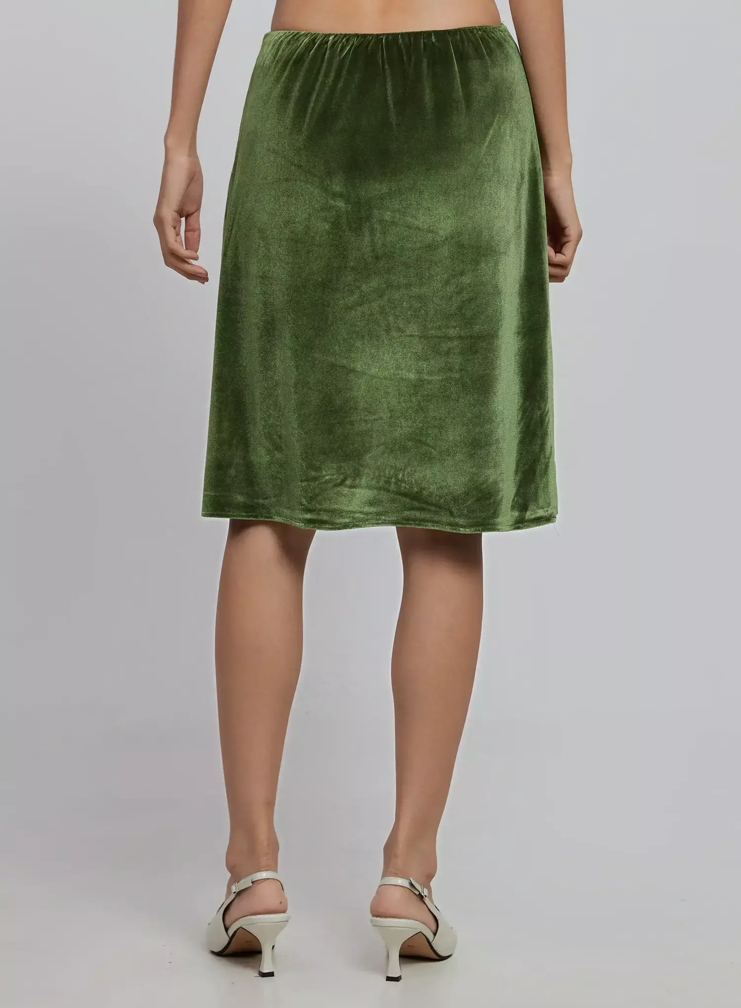 Classic Velvet Midi Skirt ID504 - Image 12