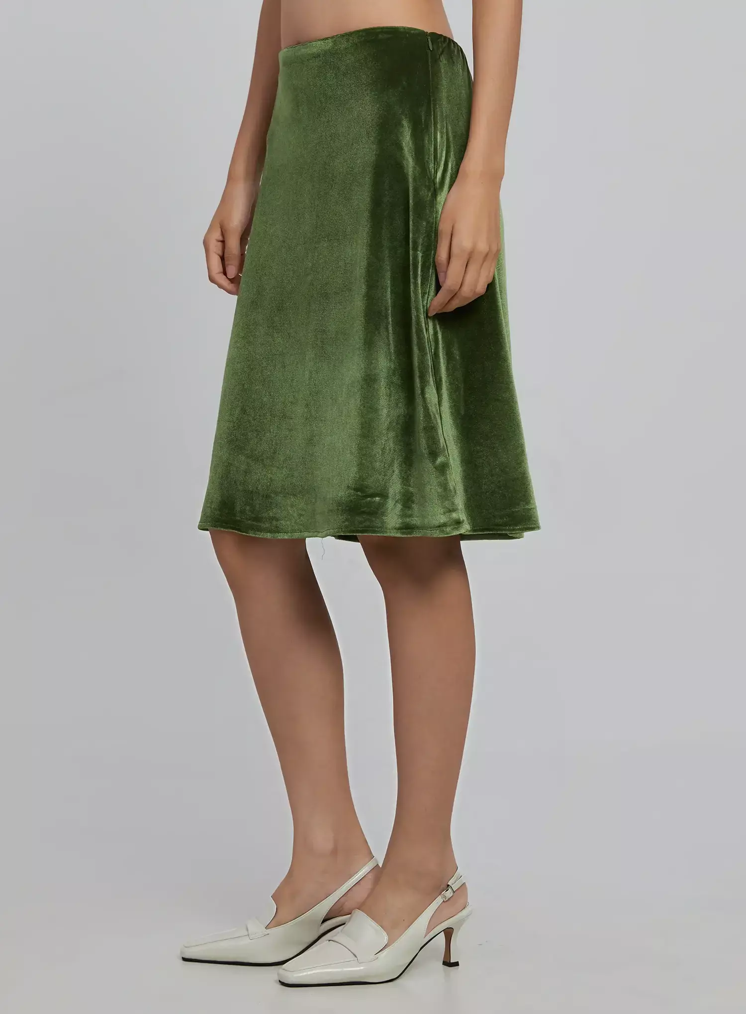 Classic Velvet Midi Skirt ID504 - Image 6