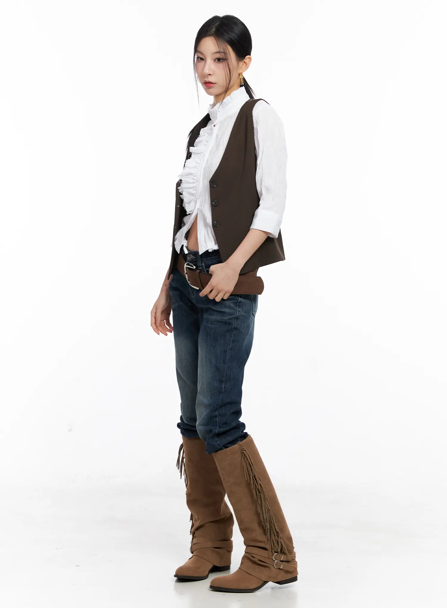 Classic Western Button Vest CC1109 - Image 7