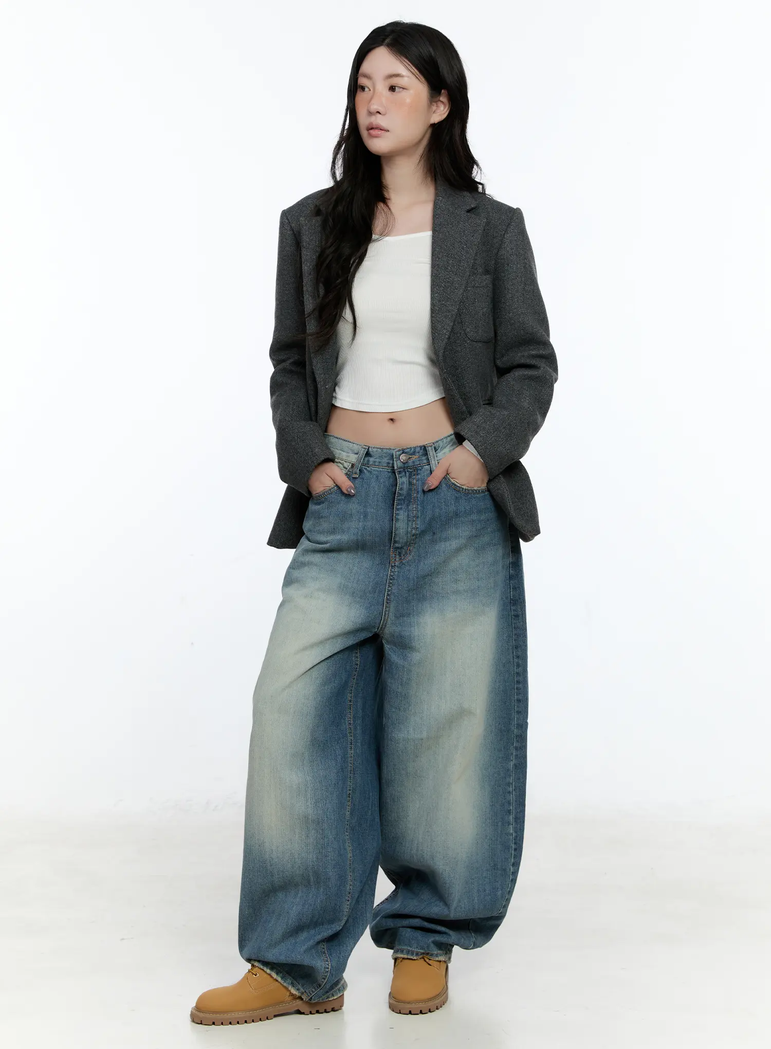 Classic Wool Blazer CN517 - Image 3