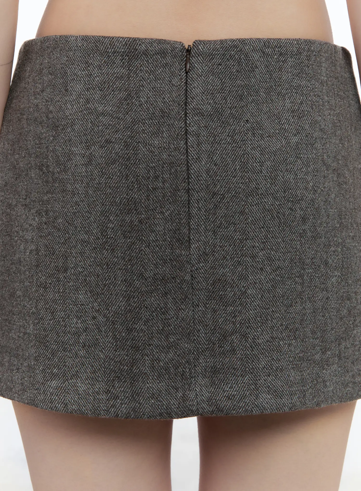 Classic Wool Mini Skirt CN517 - Image 8
