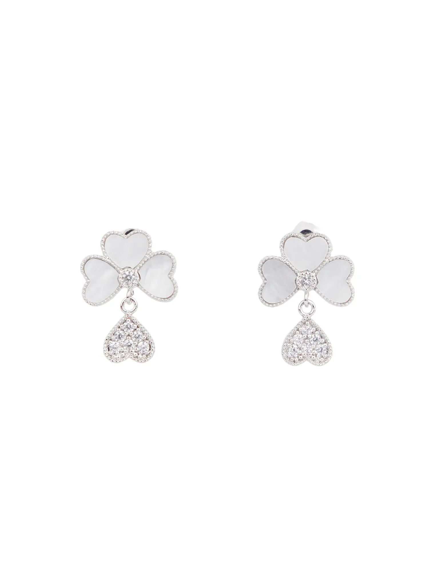 Clover Drop Earrings F502 - Image 5