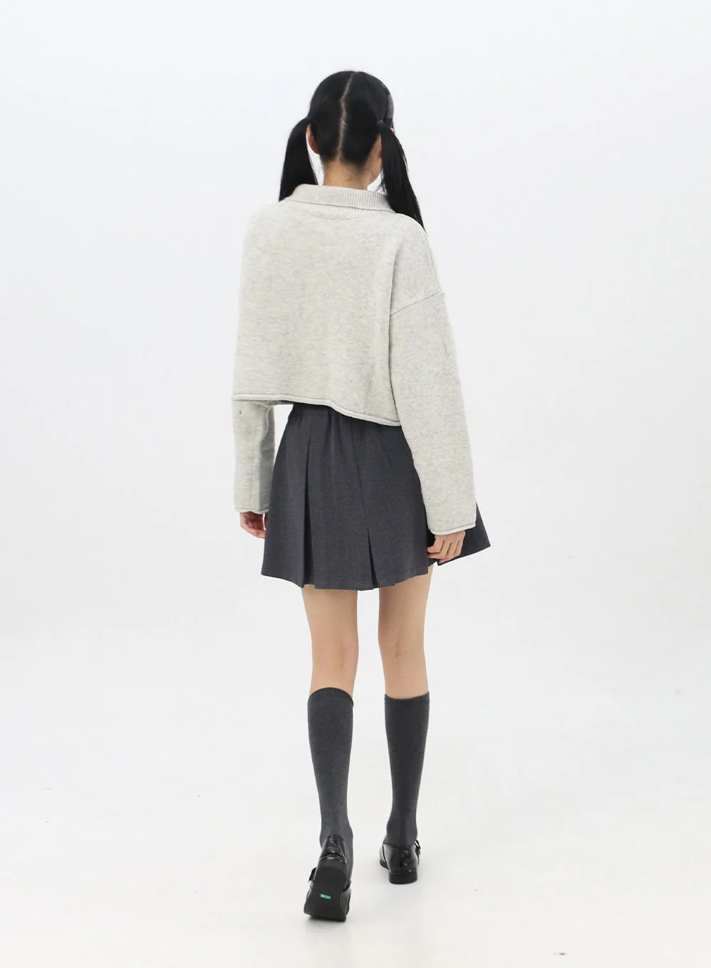 Collar Crop Cardigan IN314 - Image 7