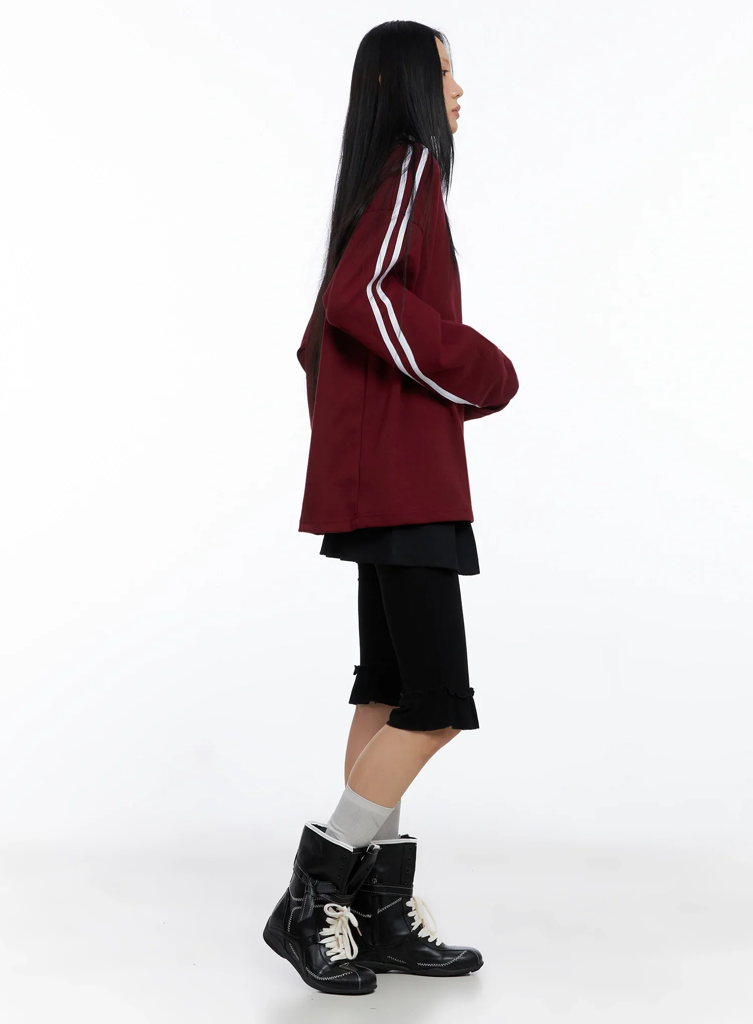 Collar Oversized Top IO516 - Image 10