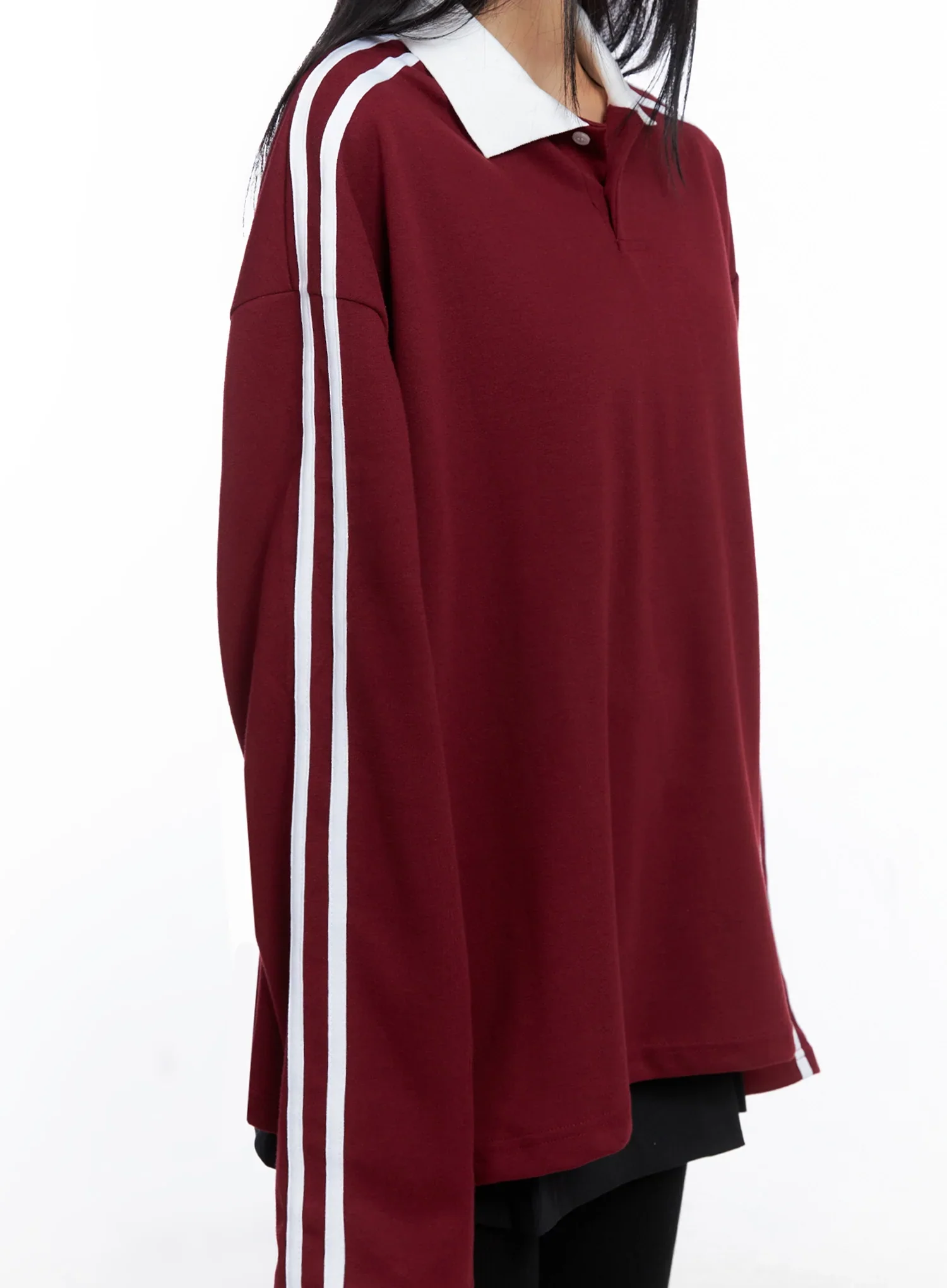 Collar Oversized Top IO516 - Image 8