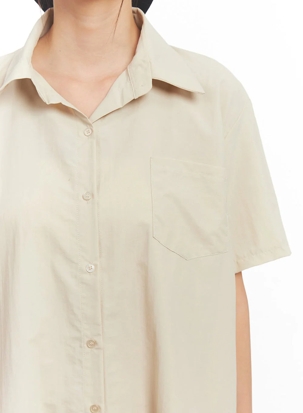 Collared Shirt Mini Dress IY508 - Image 3